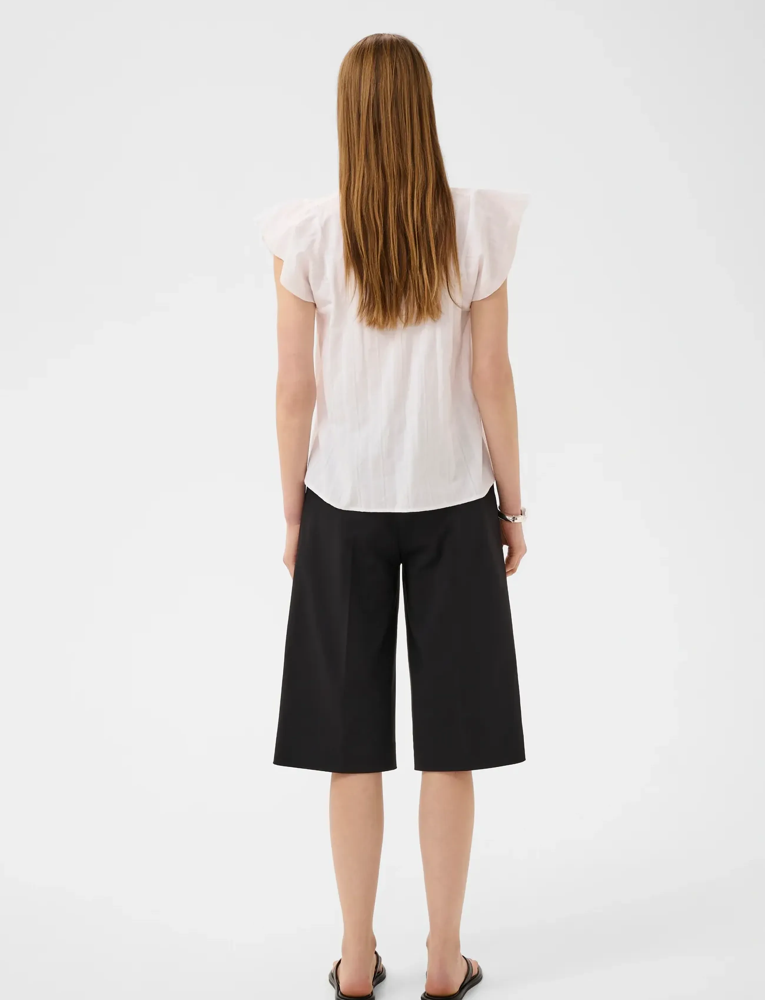 InWear - ROSEVILLEIW CIDENZA TOP - lühikeste varrukatega pluusid - pure white - 4