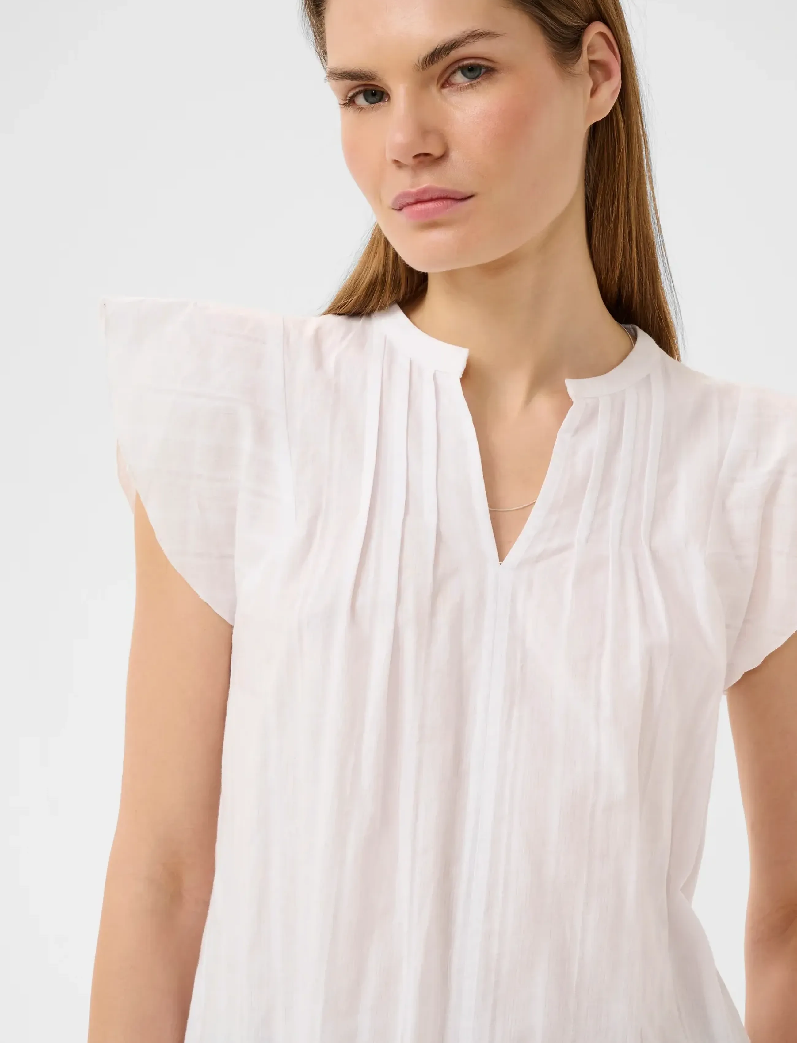 InWear - ROSEVILLEIW CIDENZA TOP - lühikeste varrukatega pluusid - pure white - 5