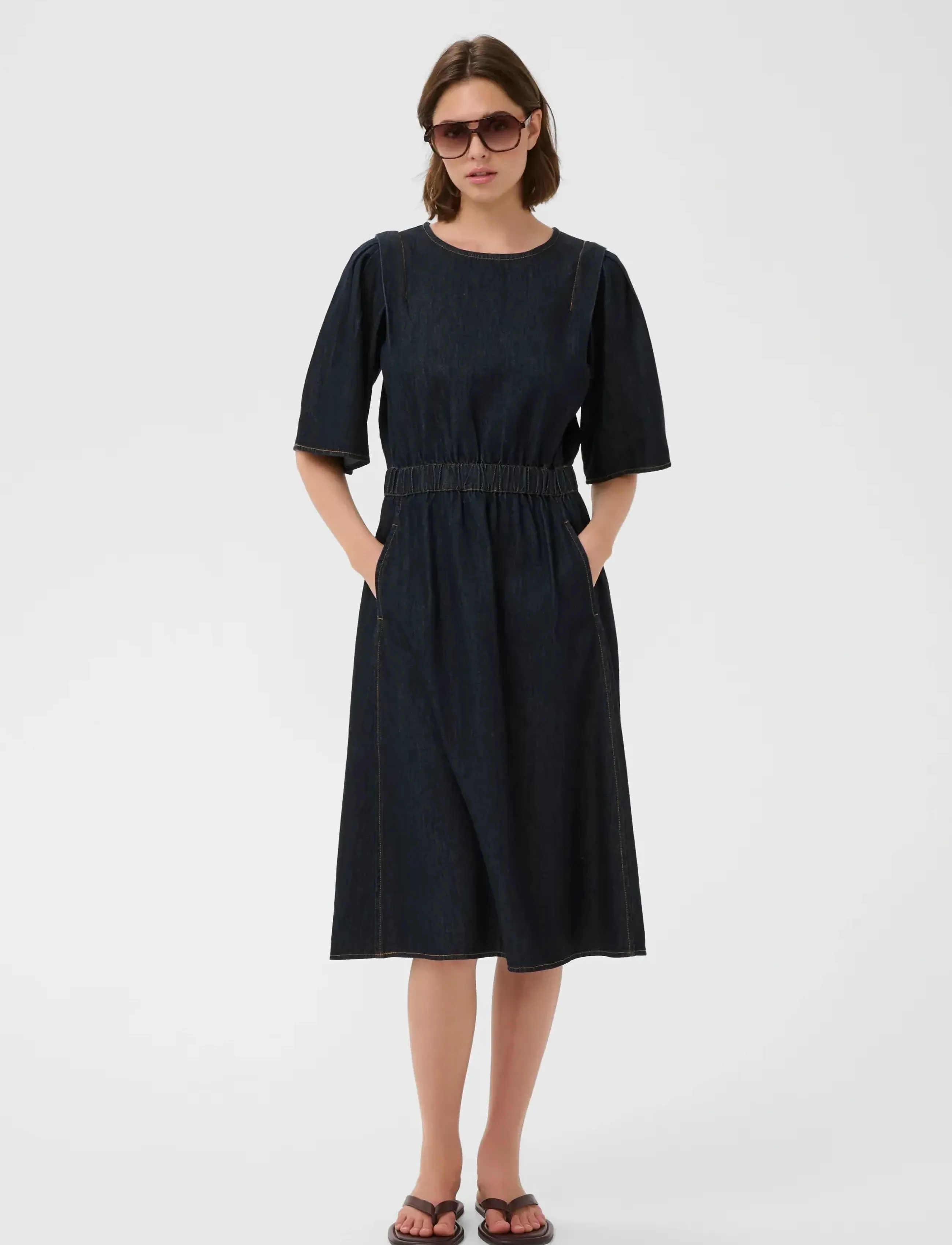 InWear - GLENNIW DRESS - denimkjoler - dark denim - 3