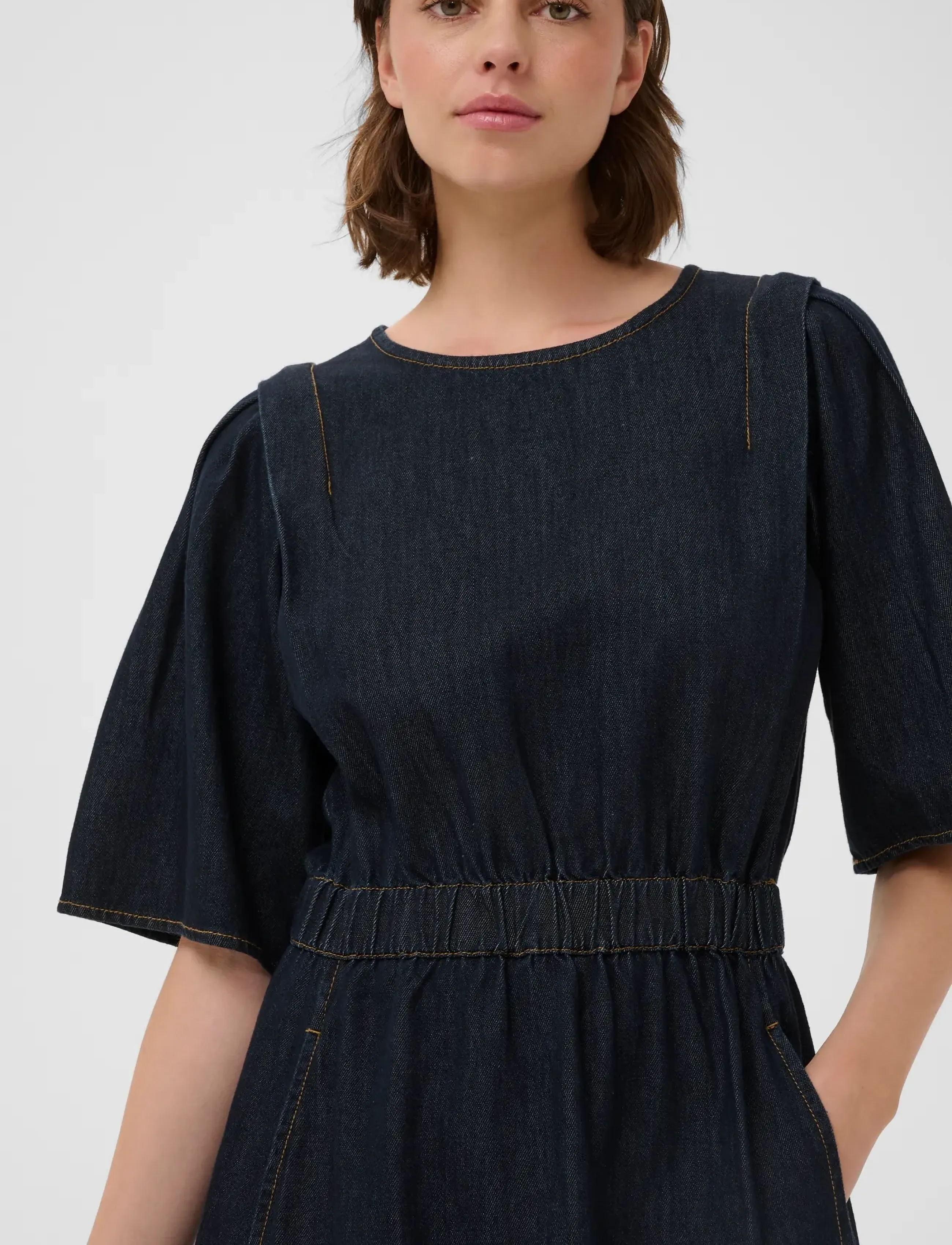 InWear - GLENNIW DRESS - teksakleidid - dark denim - 5