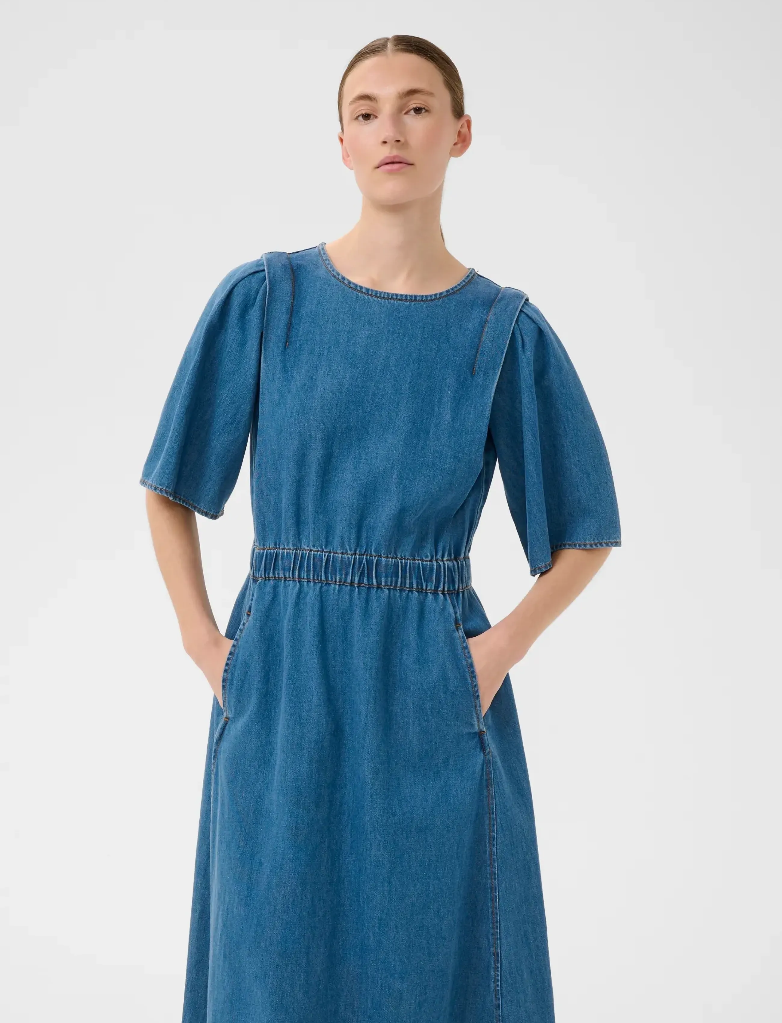 InWear GLENNIW DRESS - Cowboykjoler - FADED BLUE / blue