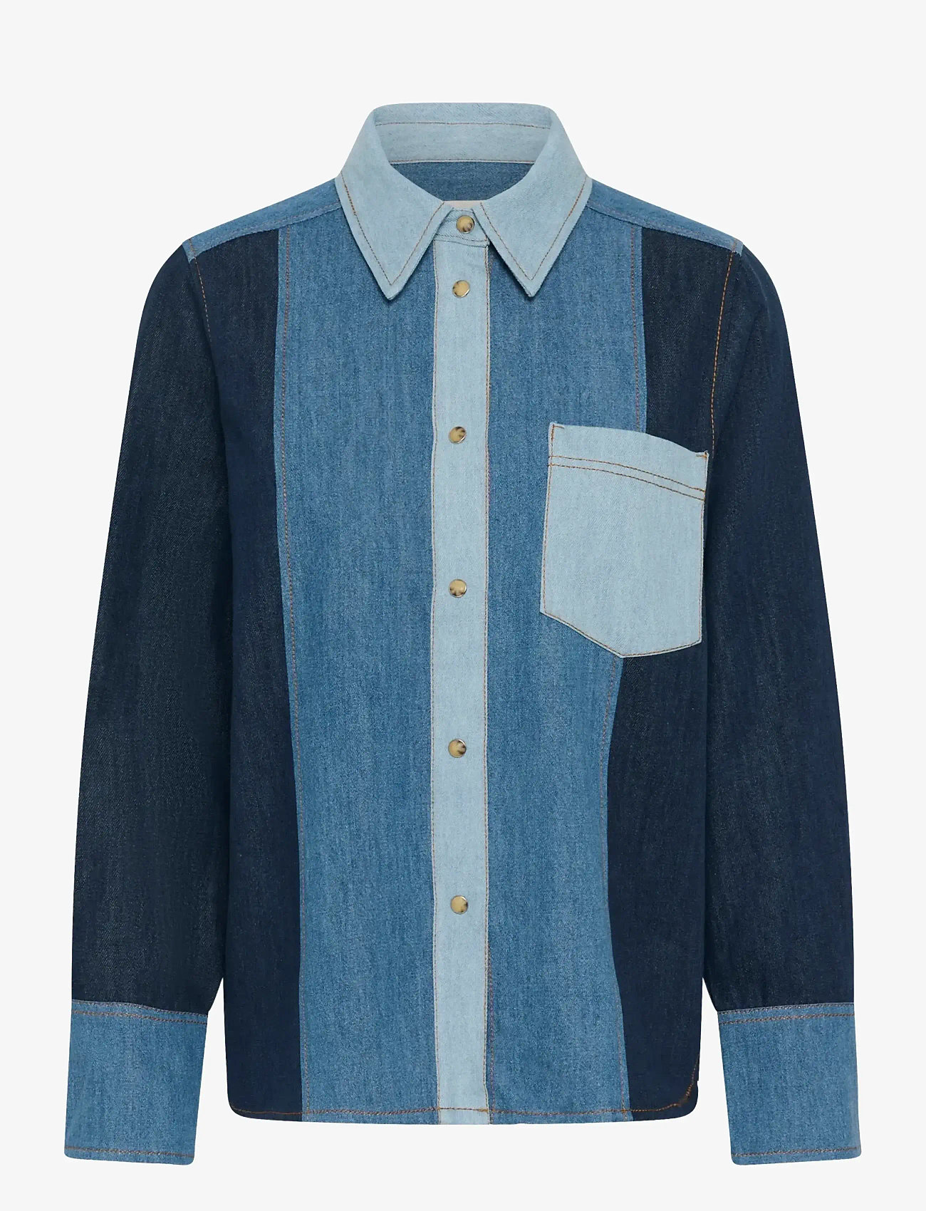 InWear - GLENNAIW SHIRT - denimskjorter - denim mix blue - 1