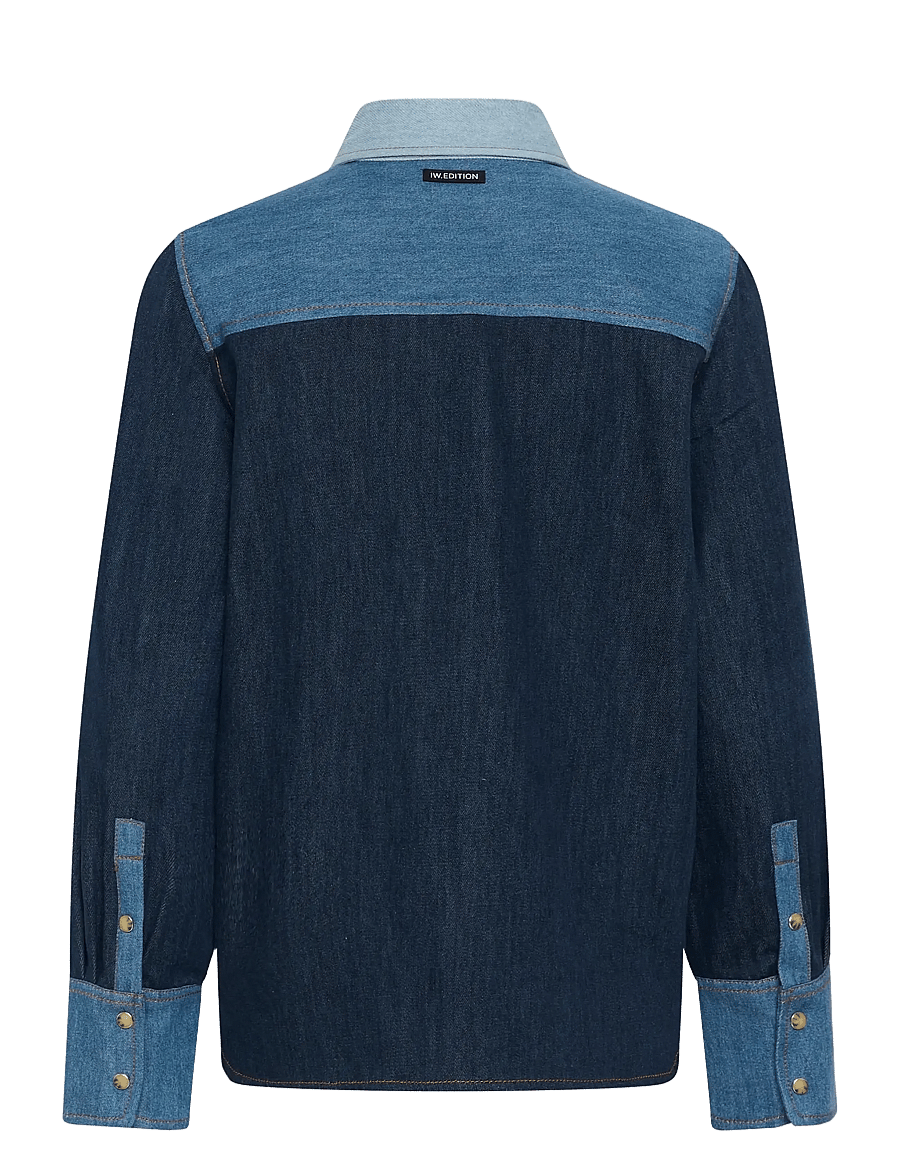 InWear - GLENNAIW SHIRT - denim shirts - denim mix blue - 2