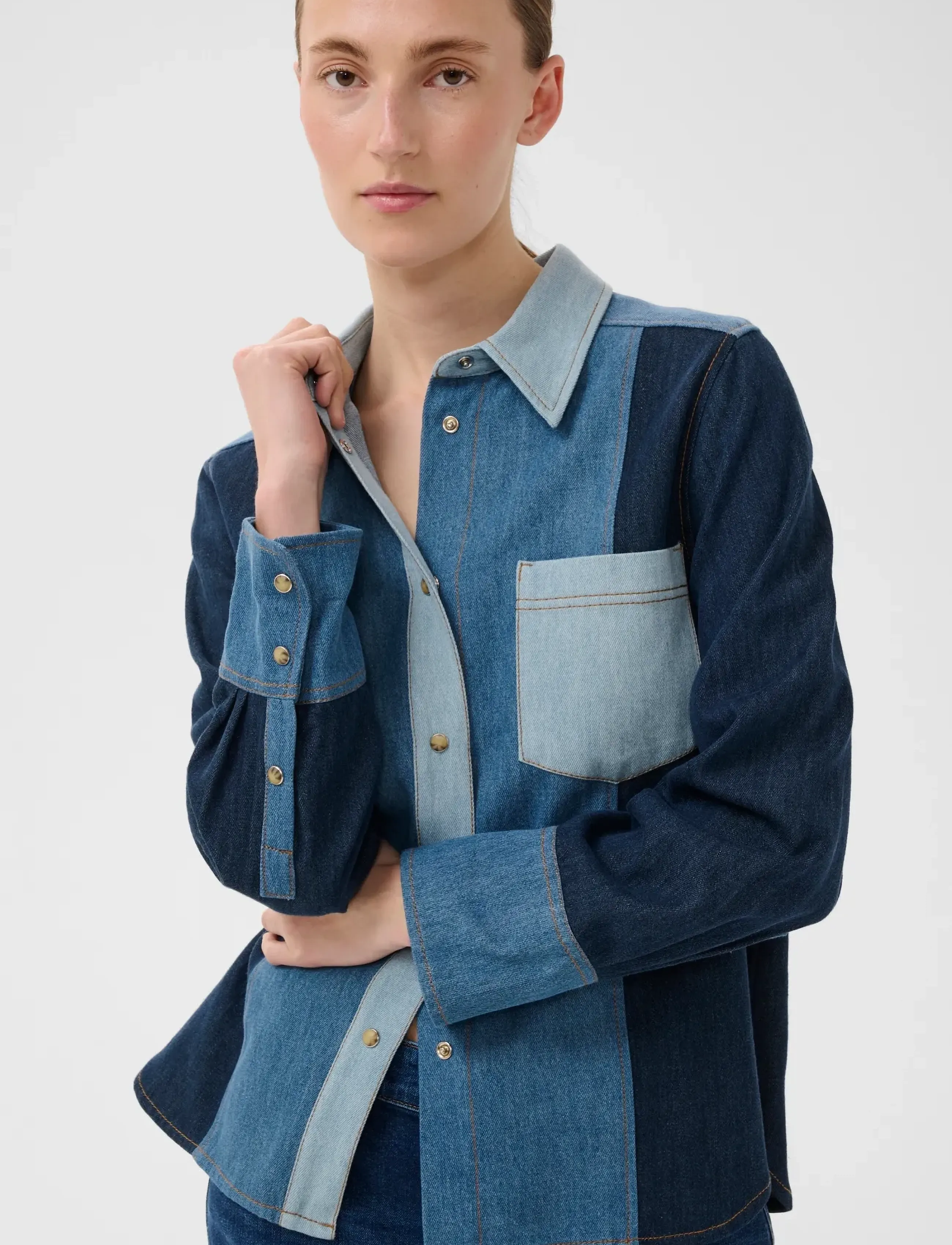 InWear - GLENNAIW SHIRT - denim shirts - denim mix blue - 5