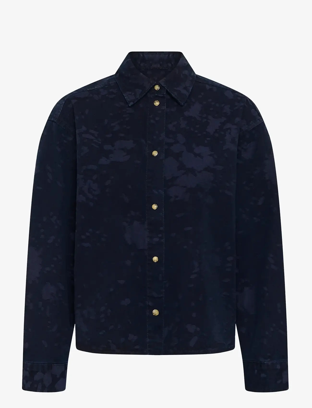 InWear - GILDAIW SHIRT - denimskjorter - flower denim jacquard - 1