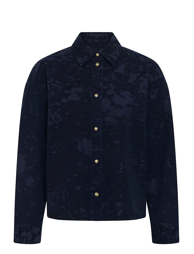 InWear - GILDAIW SHIRT - denimskjorter - flower denim jacquard - 1