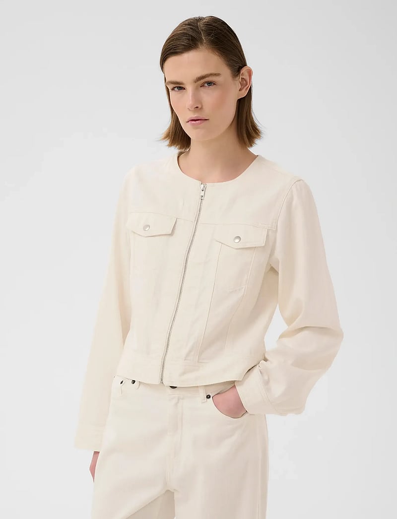 InWear - GLADYSIW JACKET - spring jackets - ecru melange - 0