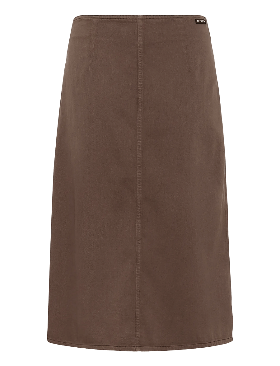 InWear - GLADYSIW DENIM WRAP SKIRT - slå-om-nederdele - coffee quartz - 2