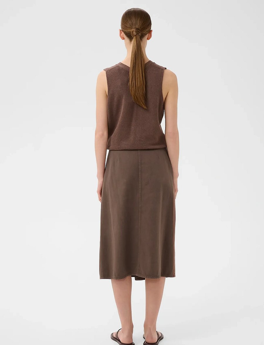 InWear - GLADYSIW DENIM WRAP SKIRT - slå-om-nederdele - coffee quartz - 3