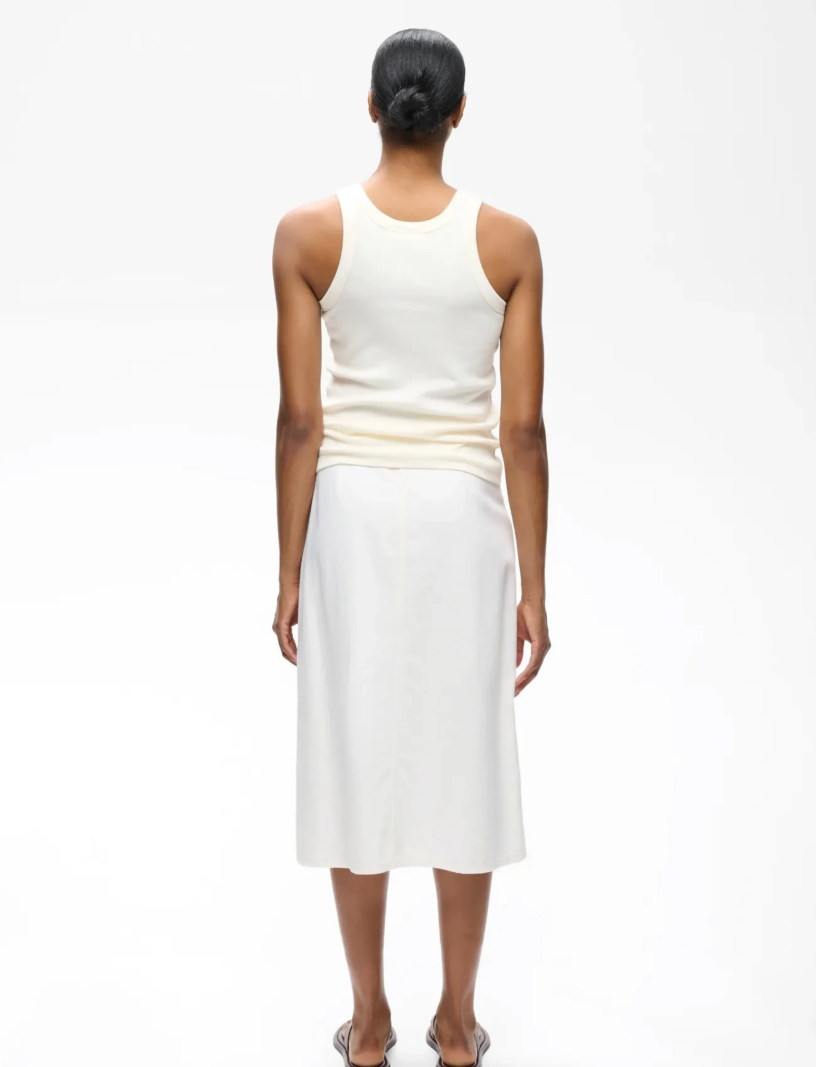InWear - GLADYSIW DENIM WRAP SKIRT - jupes portefeuille - ecru melange - 3