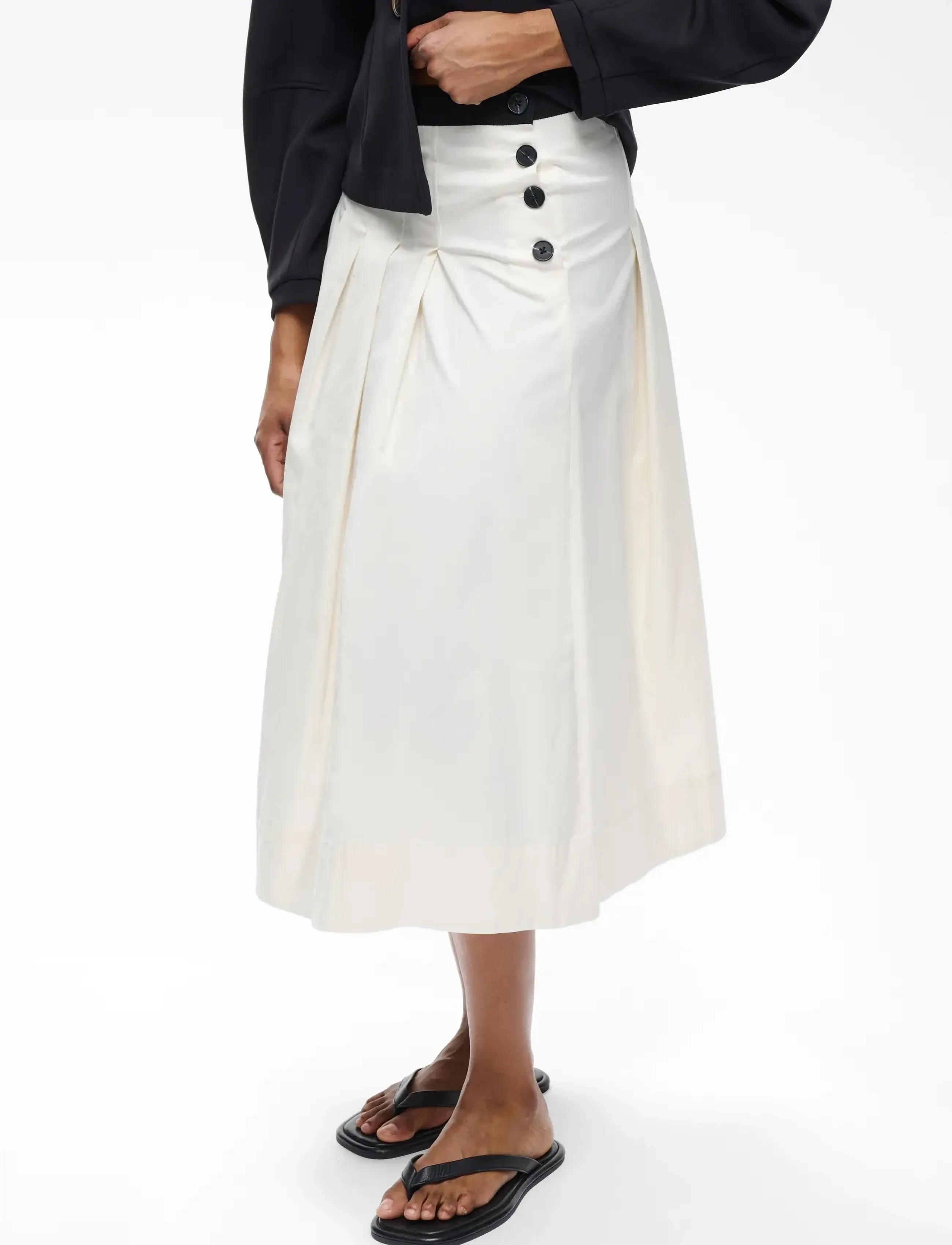 InWear Gabbyiw Skirt, 32, Röcke, Creme - Pleated Frauen