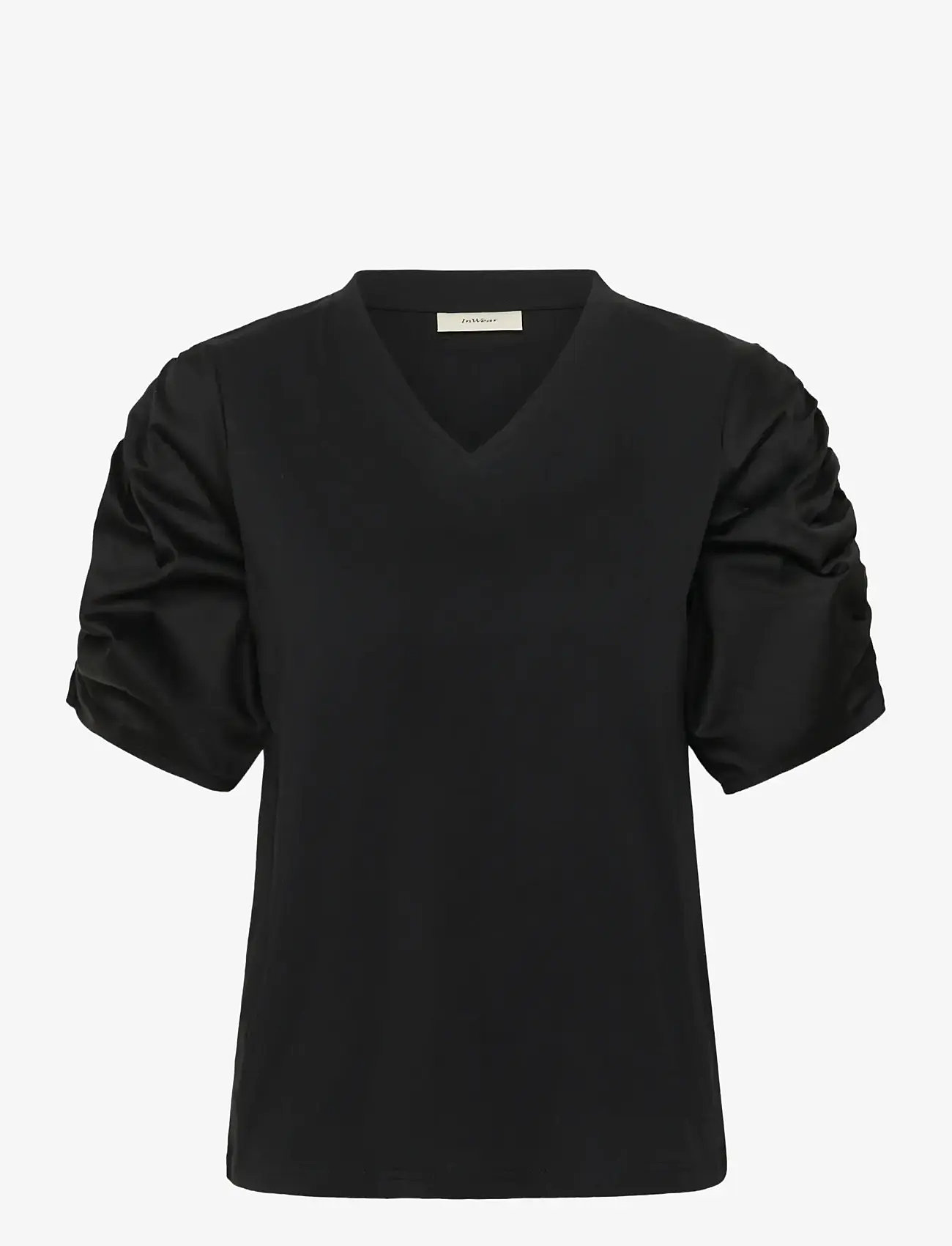 InWear - GUDRUNIW V-NECK TSHIRT - t-shirts - black - 1