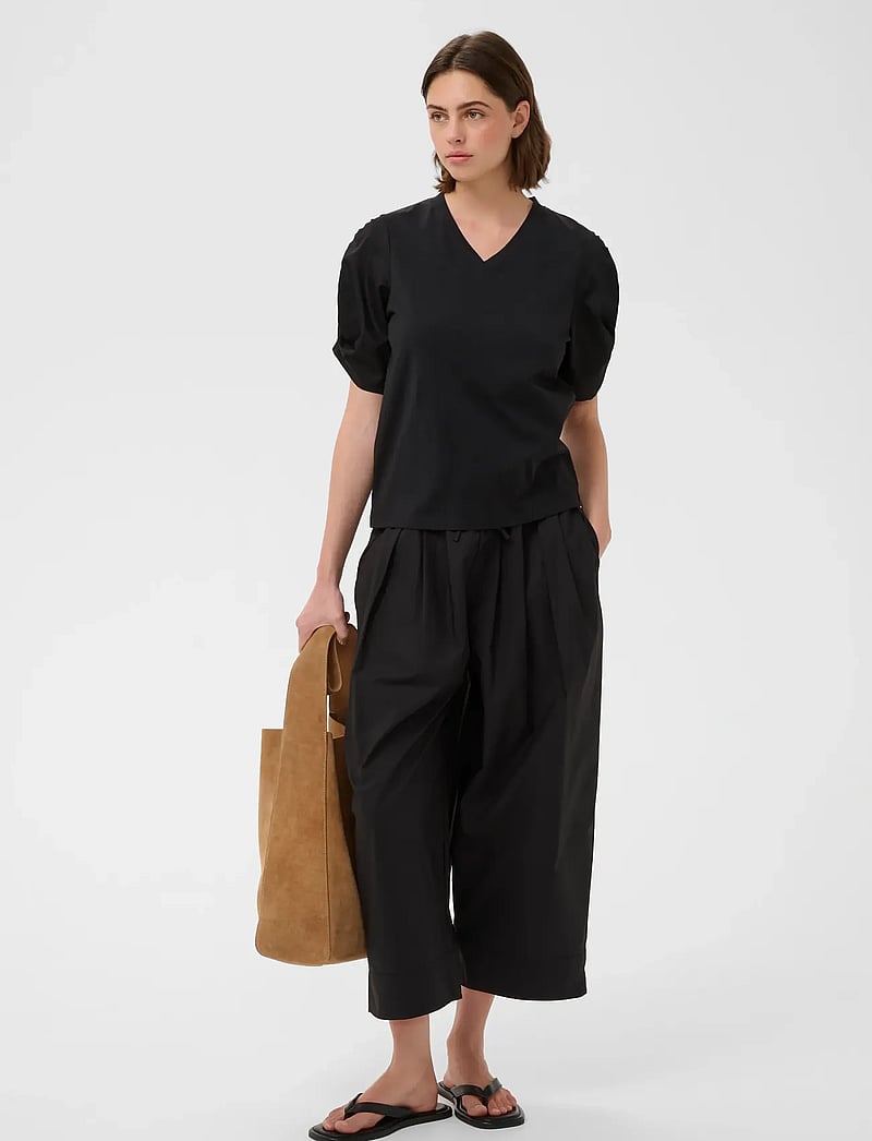 InWear - GUDRUNIW V-NECK TSHIRT - t-shirts - black - 3
