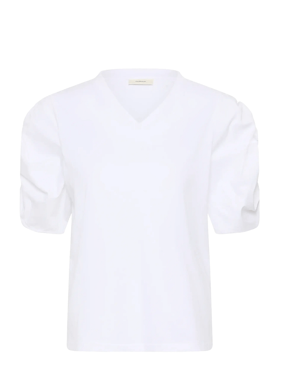 InWear - GUDRUNIW V-NECK TSHIRT - t-shirts - pure white - 1