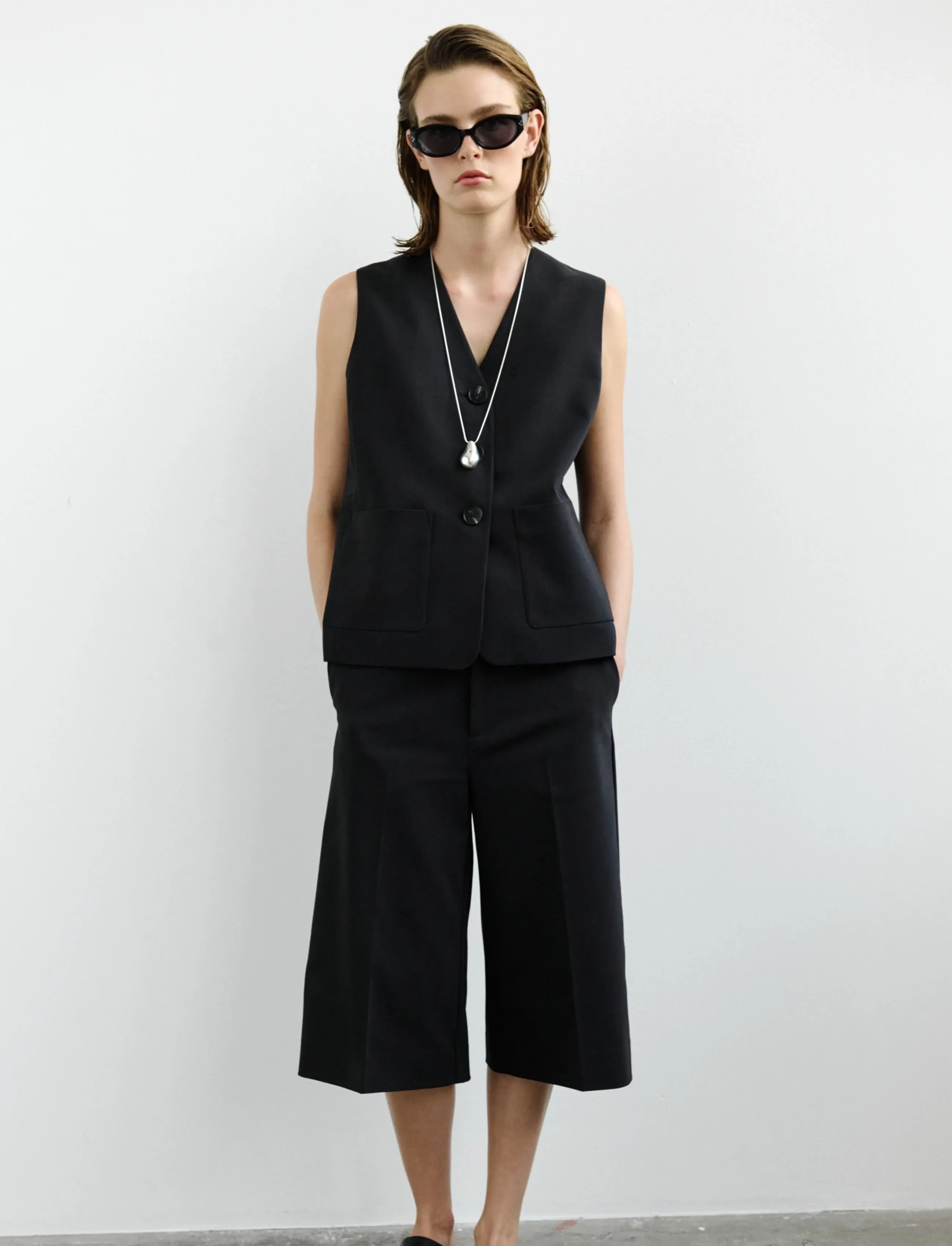 InWear - ZELLAIW LONGLINE SHORTS - bermudas - black - 4