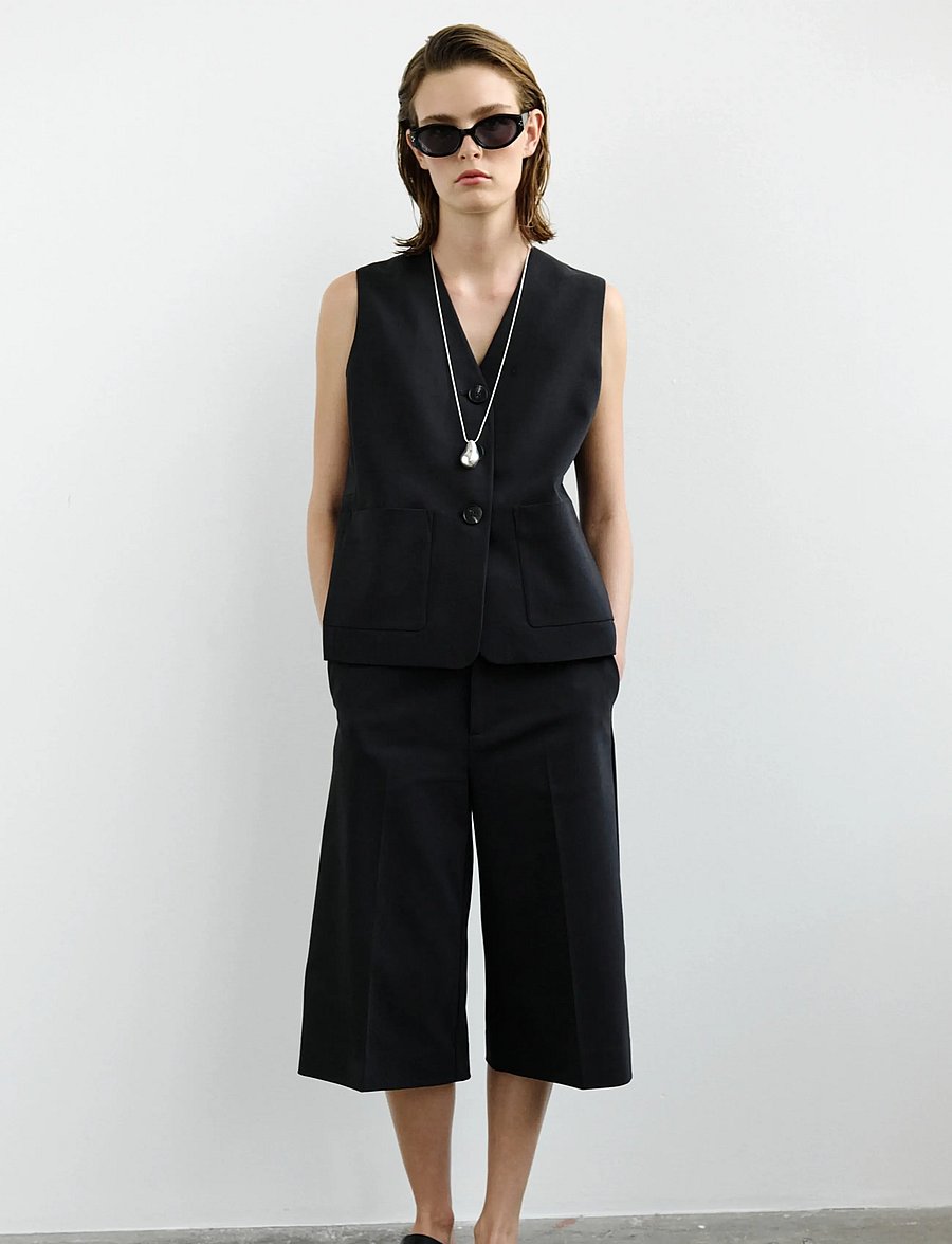 InWear - ZELLAIW LONGLINE SHORTS - bermudashorts - black - 4