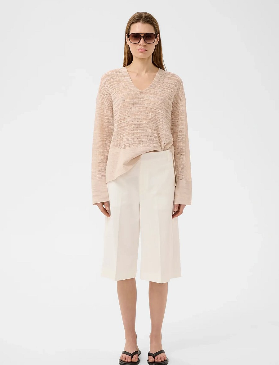 InWear - ZELLAIW LONGLINE SHORTS - bermuda-püksid - whisper white - 3