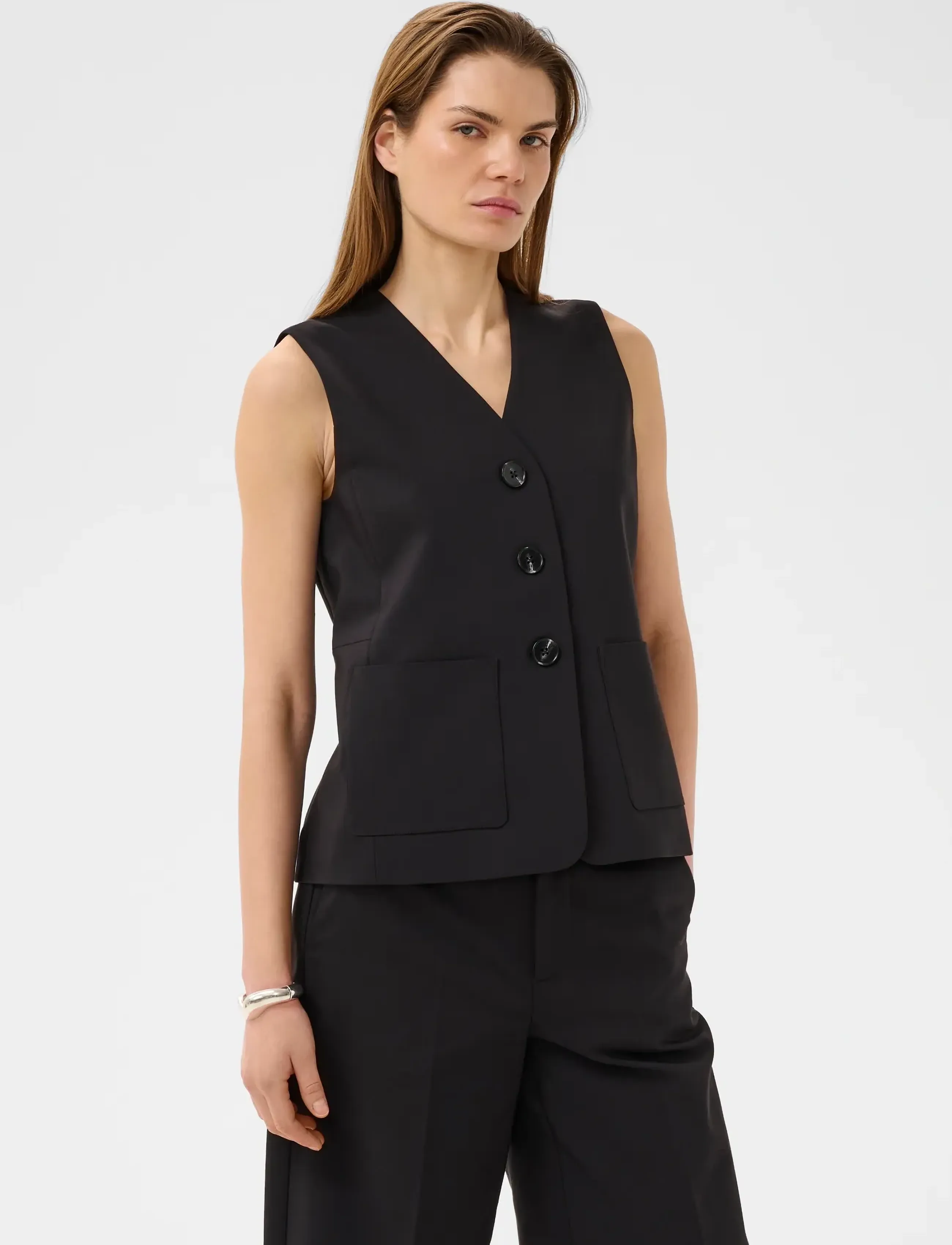 InWear ZELLAIW HIP WAISTCOAT - InWear - BLACK / black