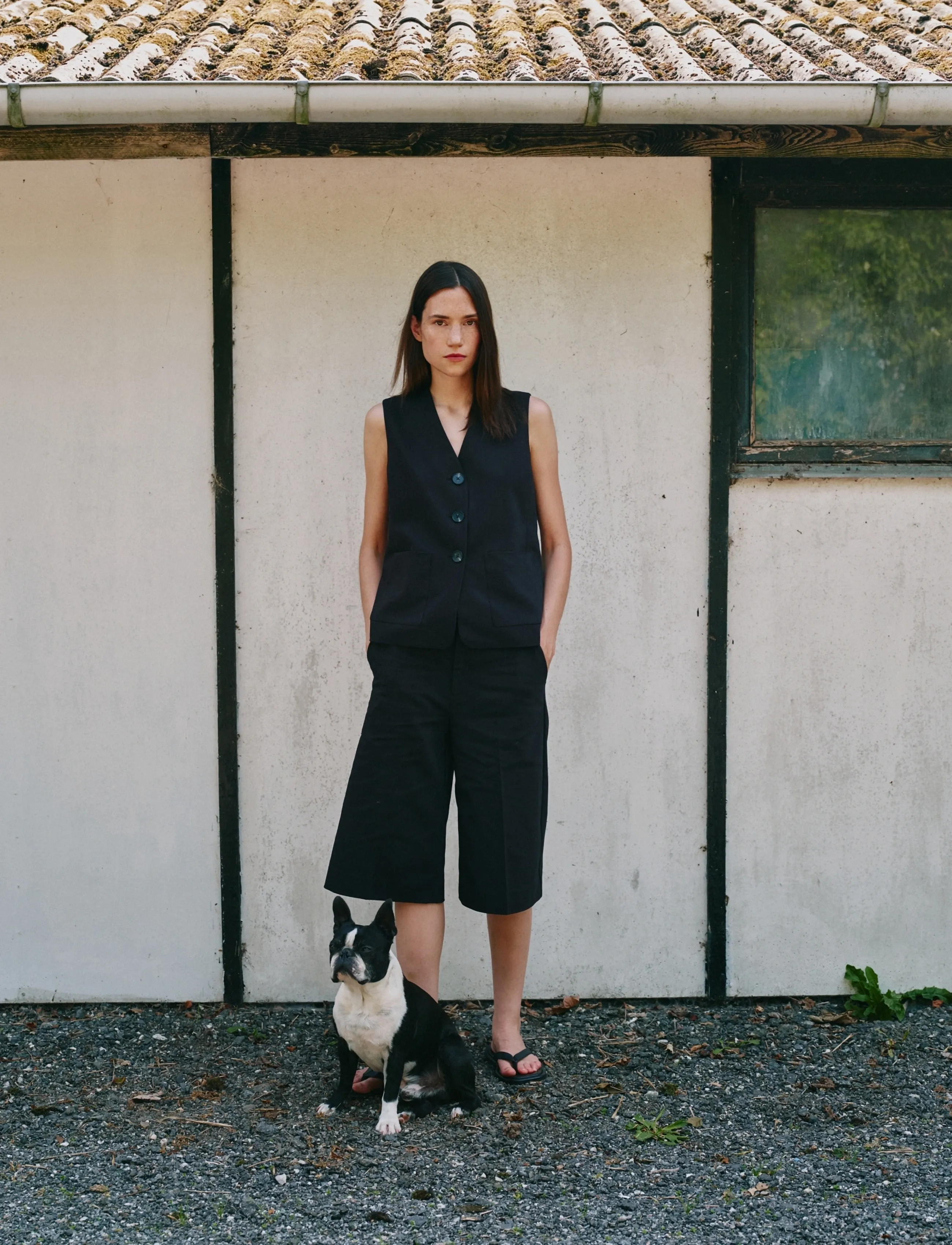 InWear ZELLAIW HIP WAISTCOAT - InWear - BLACK / black