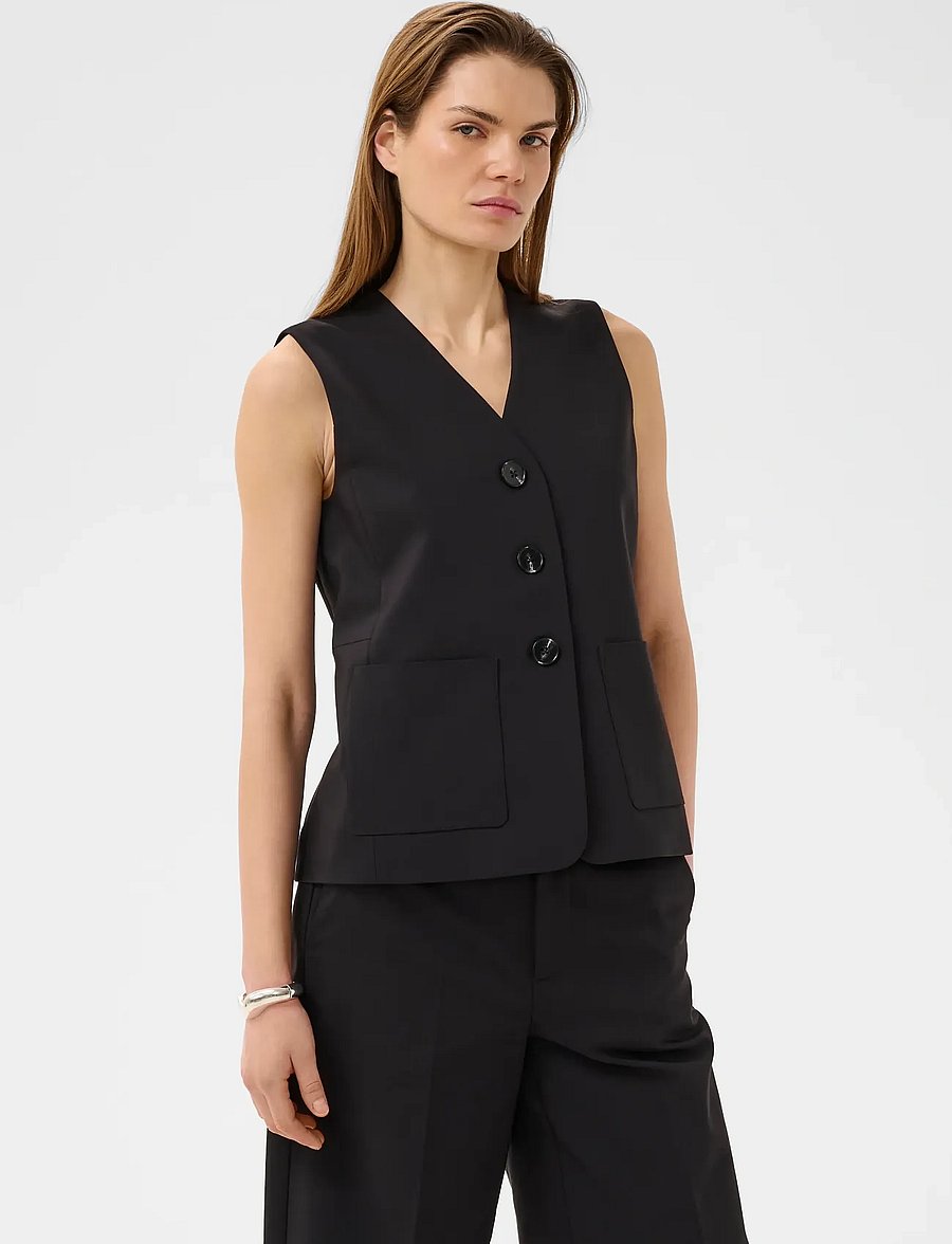 InWear - ZELLAIW HIP WAISTCOAT - westen - black - 5