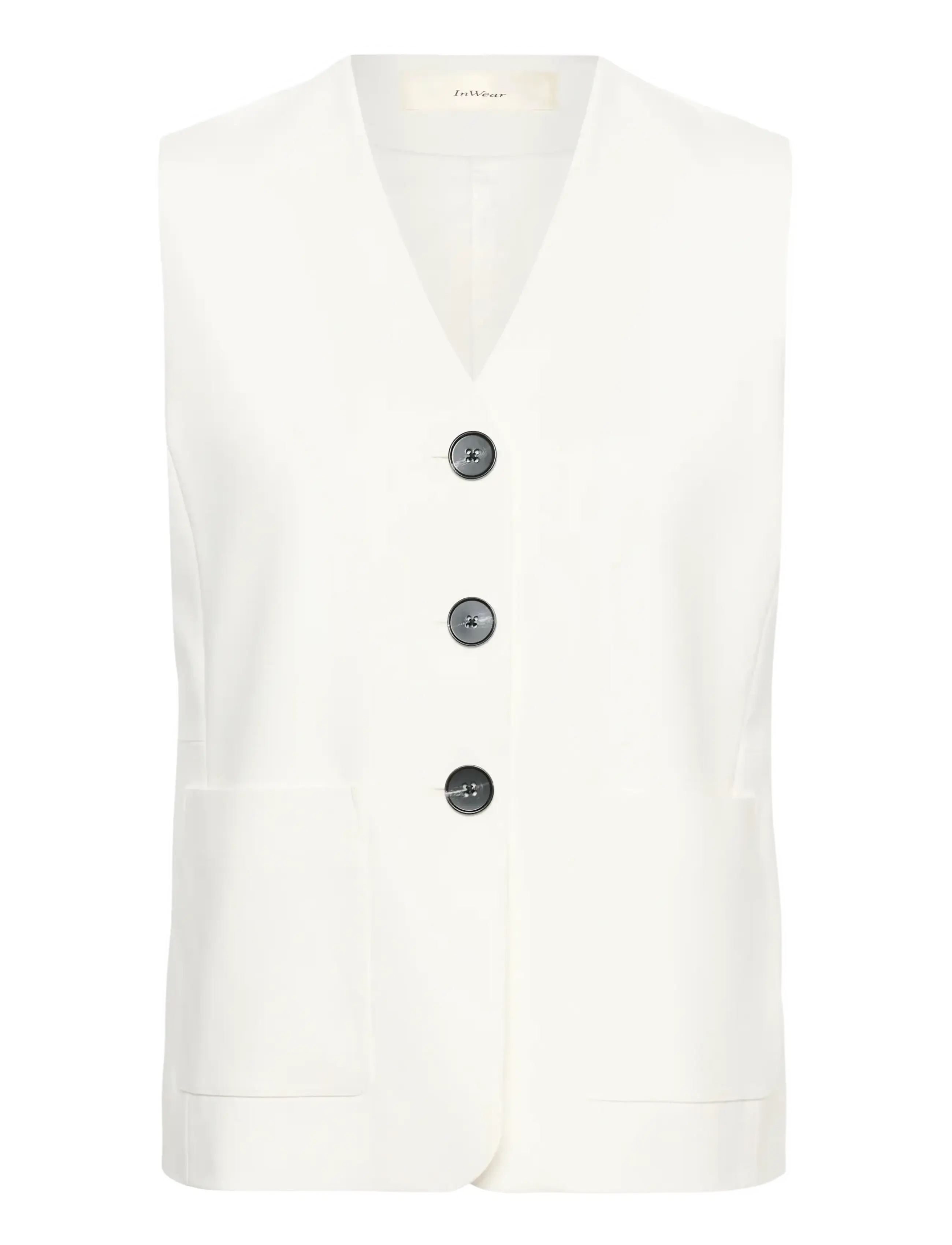 InWear ZELLAIW HIP WAISTCOAT - Igapäevane stiil - WHISPER WHITE / white