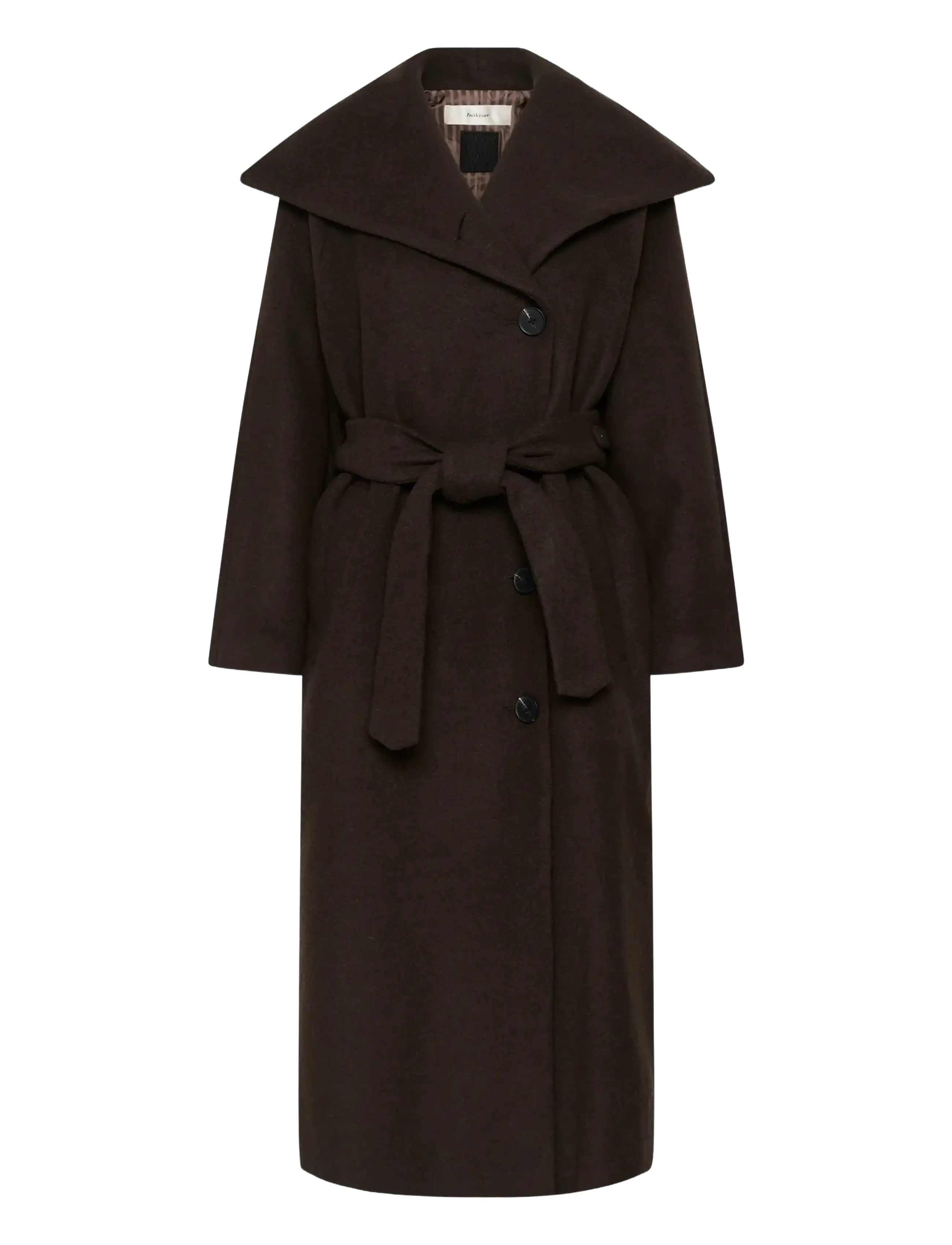 InWear ZORAHIW LONG COAT - Modetrends - CHOCOLATE BROWN / brown