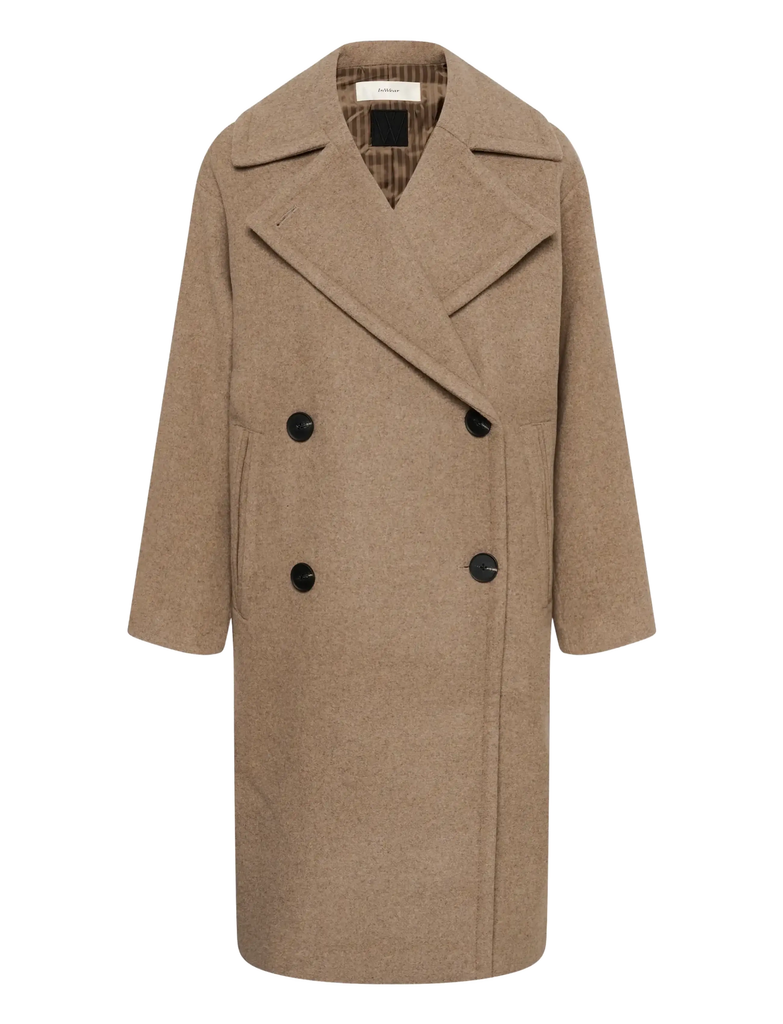 InWear - ZORAHIW DB COAT - winterjacken - sandy grey melange - 1