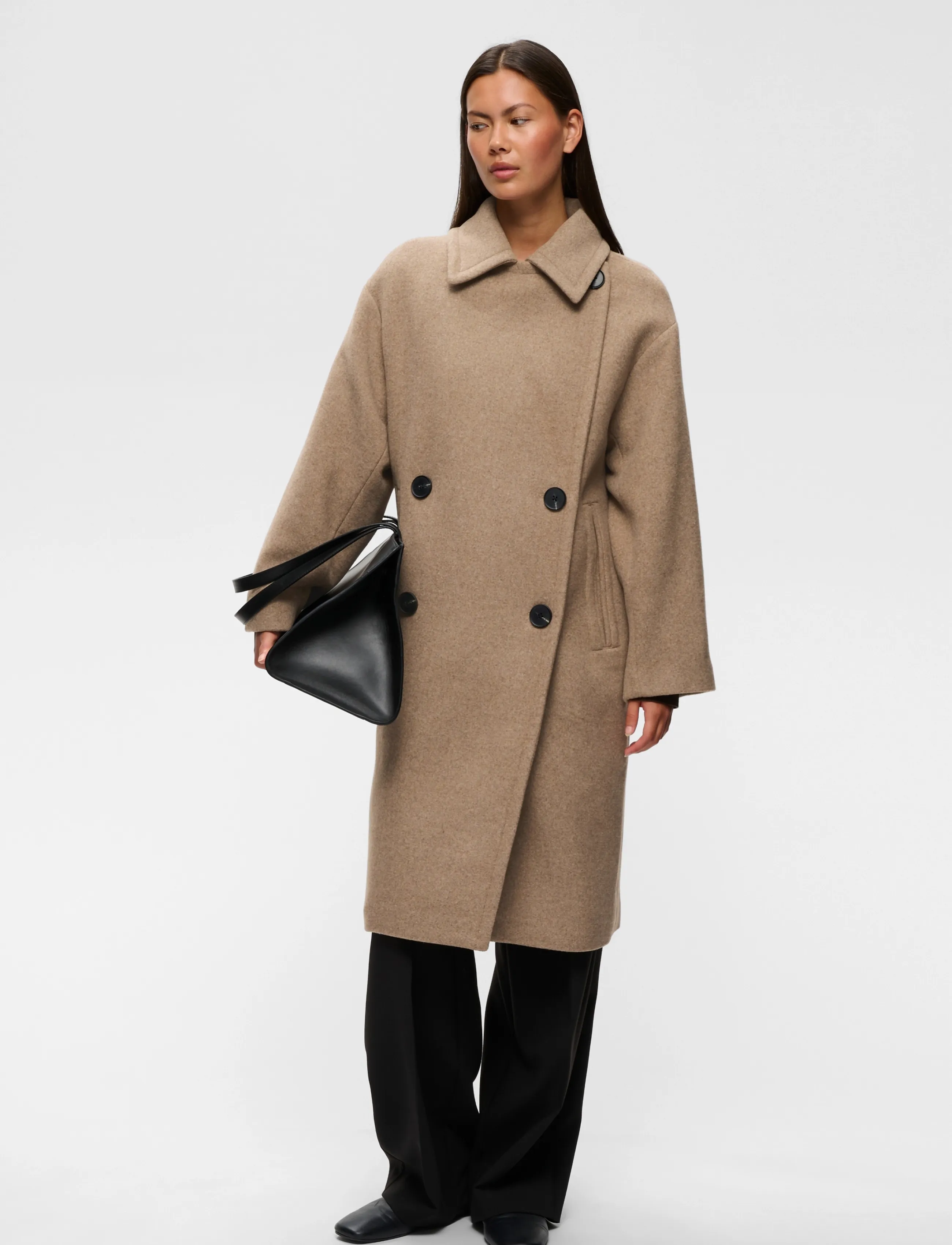 InWear - ZORAHIW DB COAT - winterjacken - sandy grey melange - 3