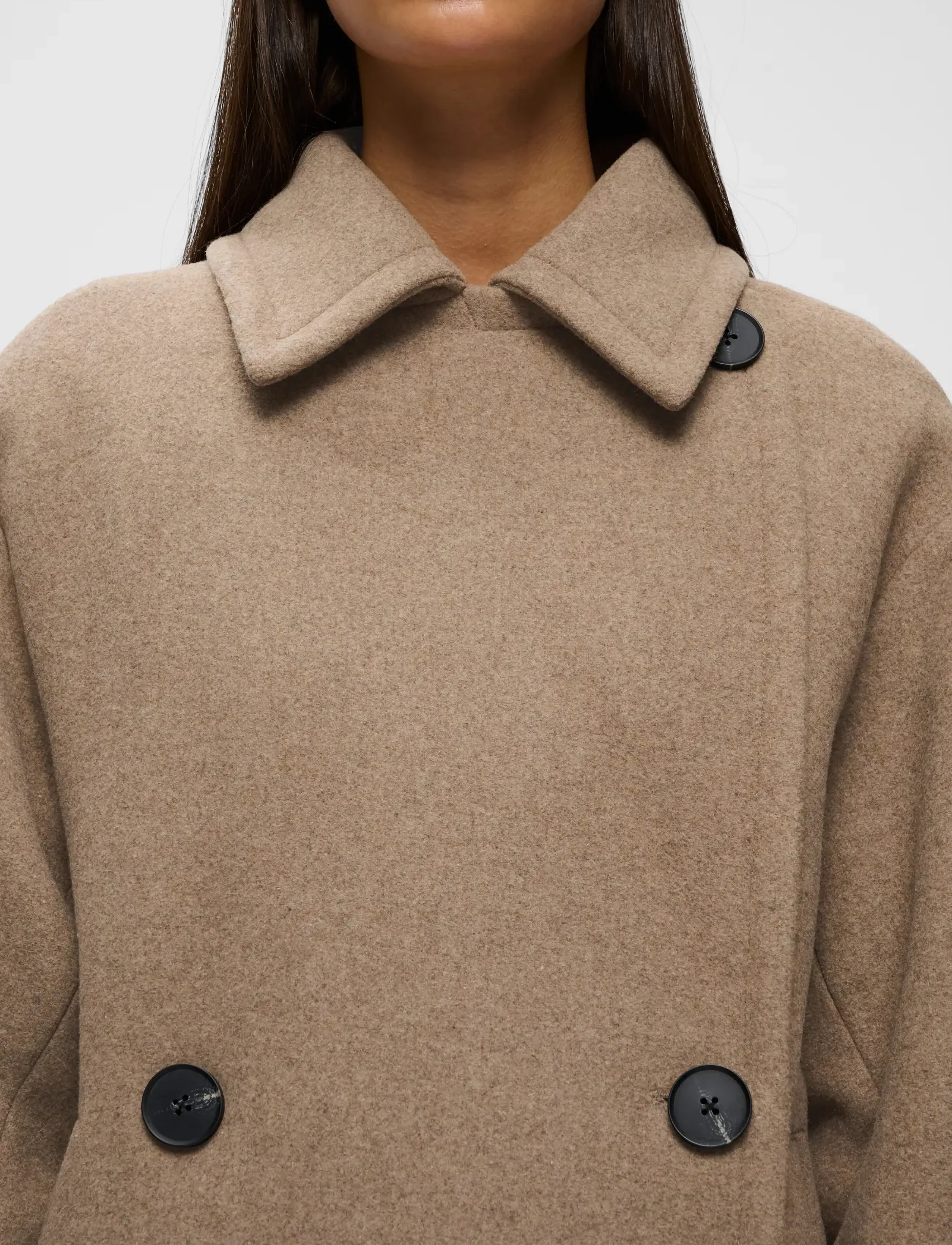 InWear - ZORAHIW DB COAT - vinterjackor - sandy grey melange - 4