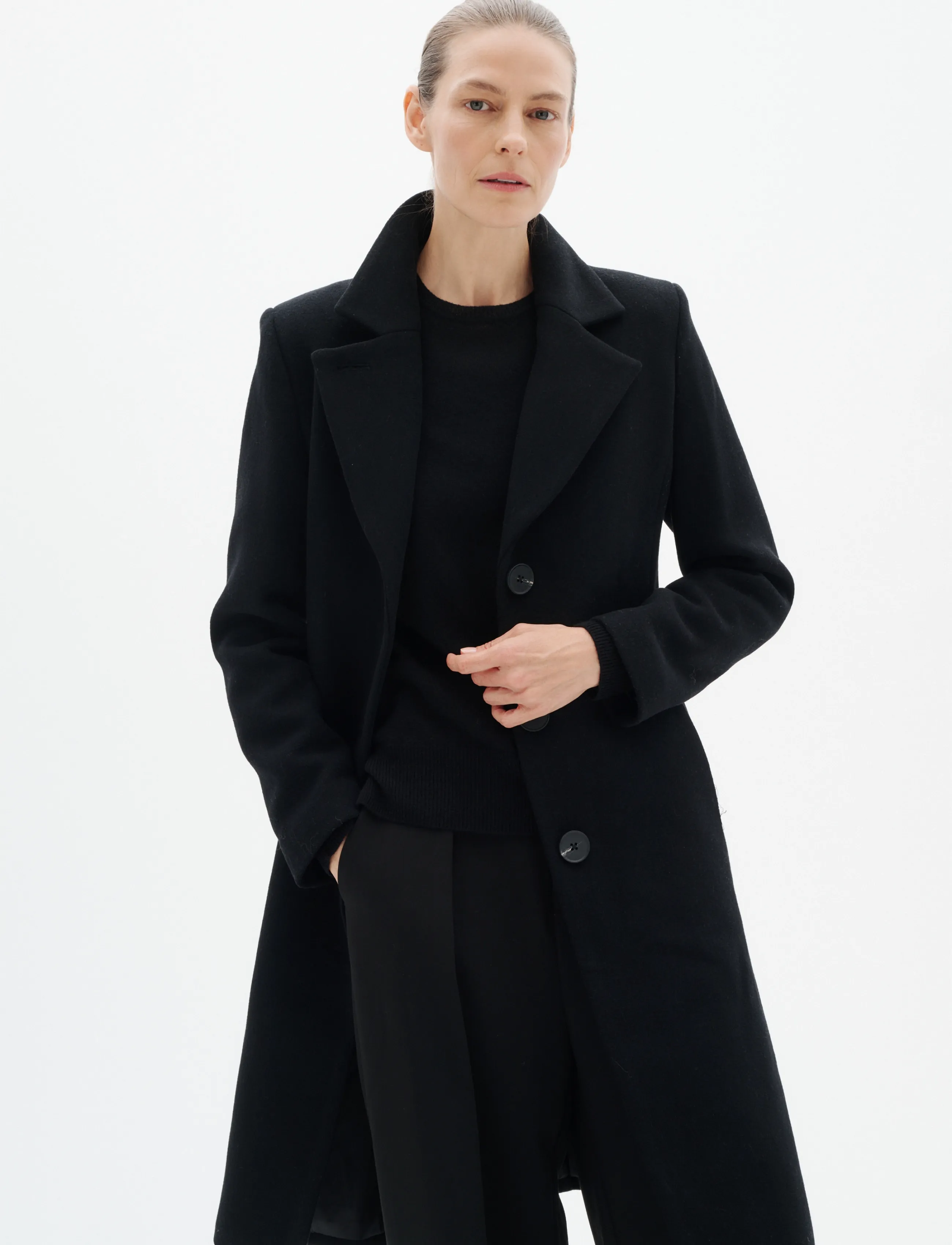 InWear - ZORAHIW CLASSIC COAT - winter jackets - black - 3