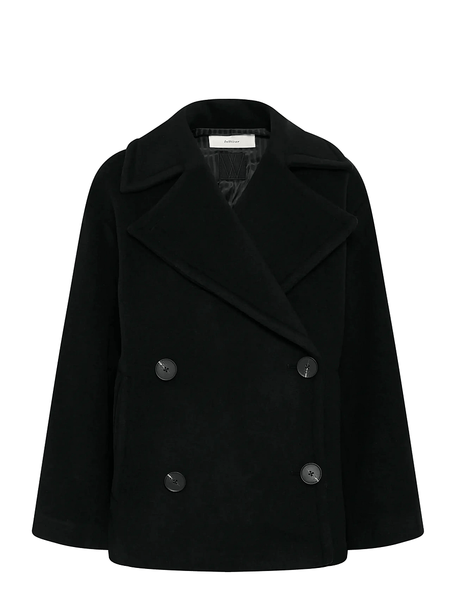 InWear - ZORAHIW SHORT DB COAT - winter jackets - black - 1