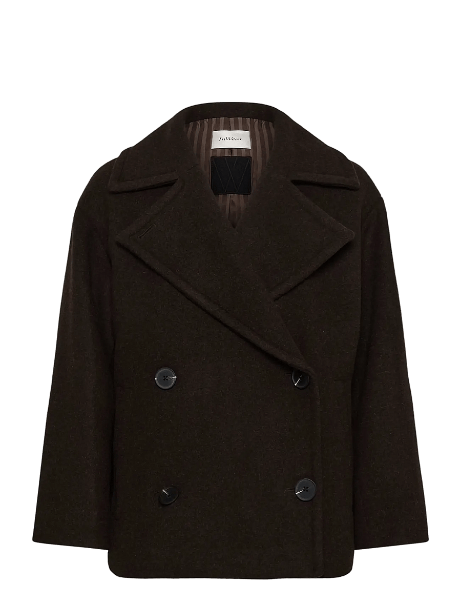 InWear - ZORAHIW SHORT DB COAT - winterjacken - chocolate brown - 1