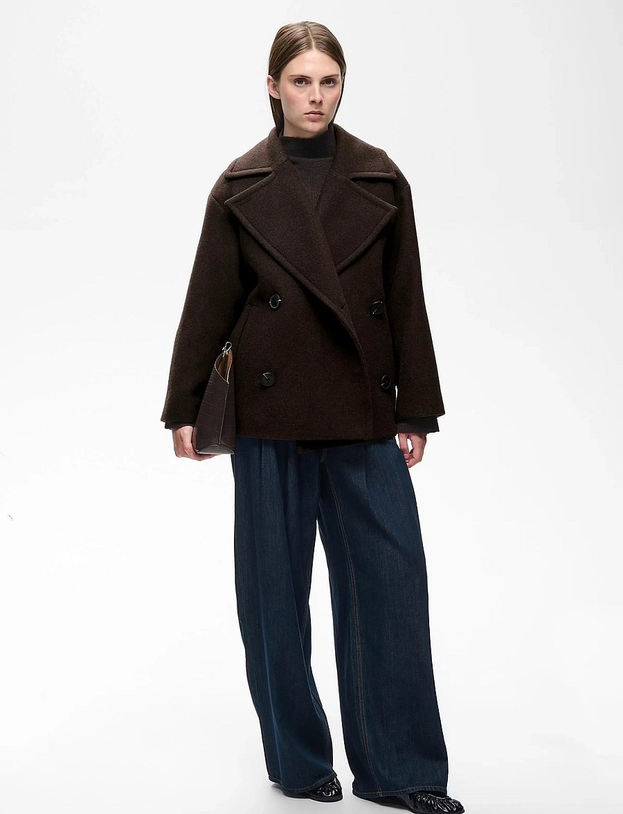 InWear - ZORAHIW SHORT DB COAT - winterjacken - chocolate brown - 0