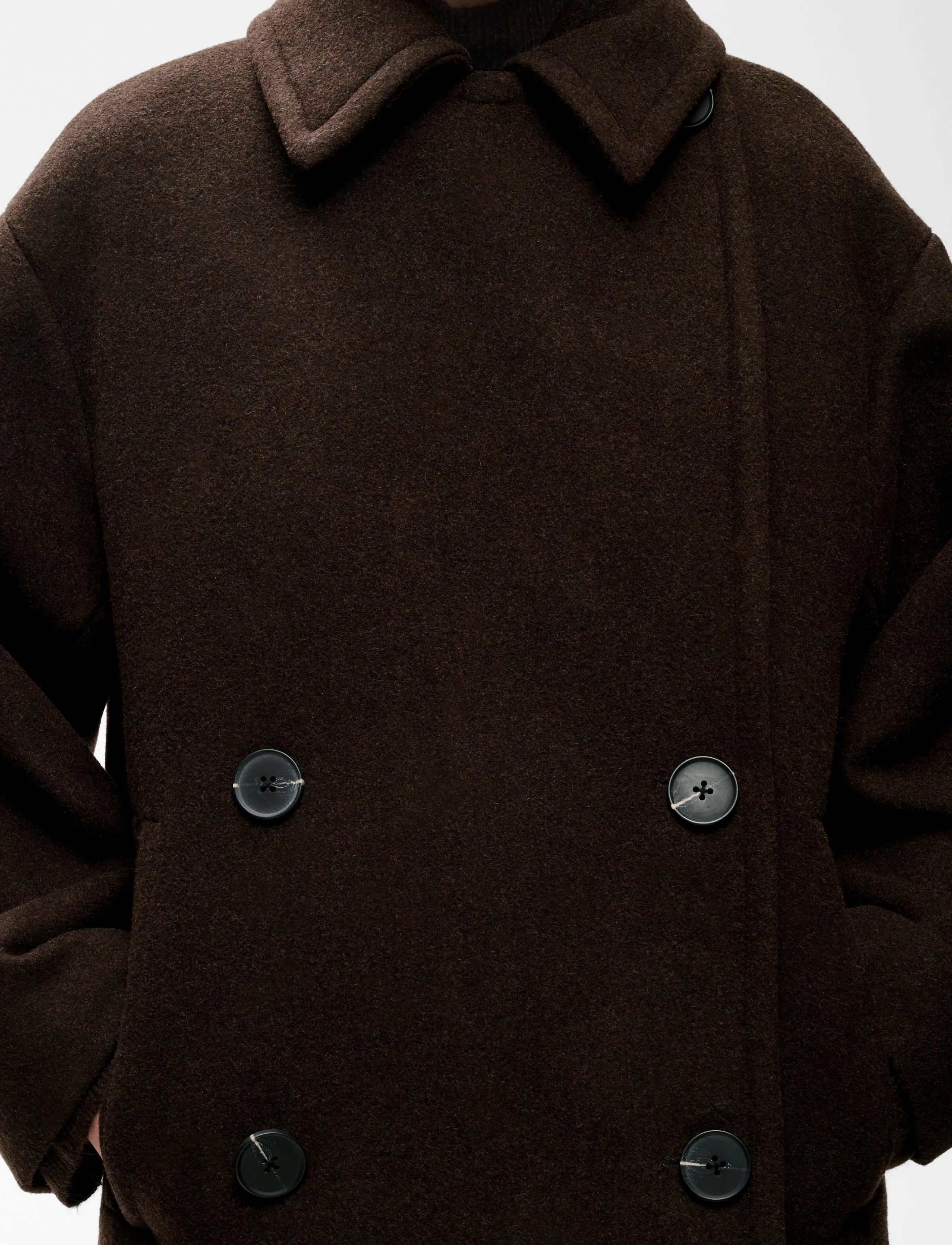 InWear - ZORAHIW SHORT DB COAT - vinterjackor - chocolate brown - 3