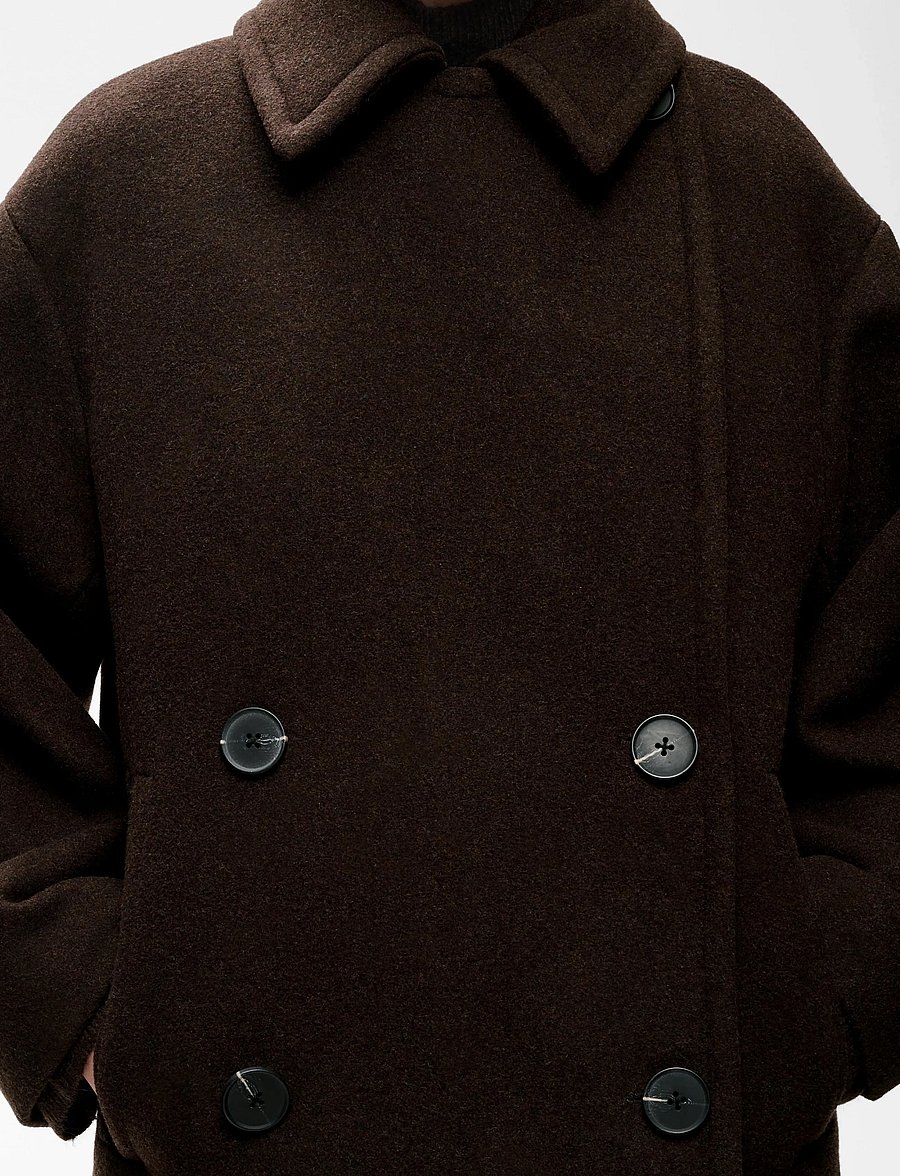 InWear - ZORAHIW SHORT DB COAT - vinterjackor - chocolate brown - 3