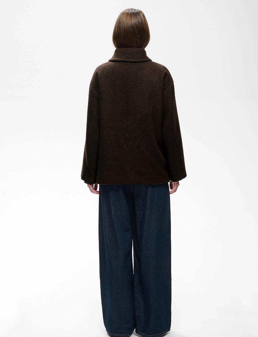 InWear - ZORAHIW SHORT DB COAT - vinterjackor - chocolate brown - 4