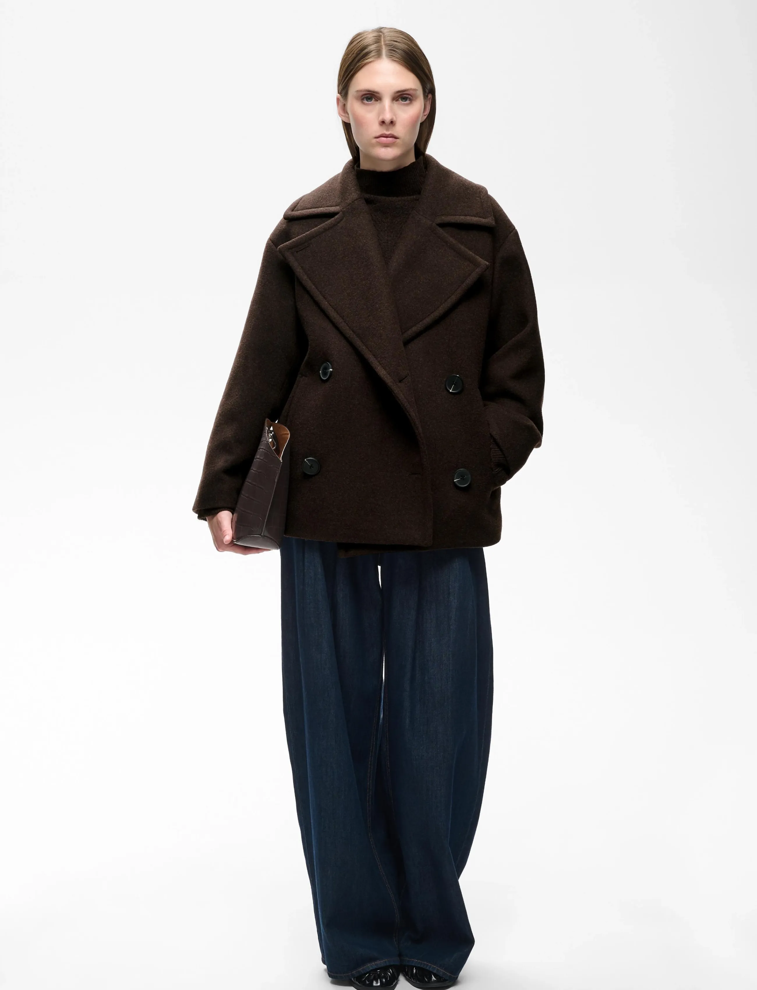 InWear - ZORAHIW SHORT DB COAT - vinterjackor - chocolate brown - 5