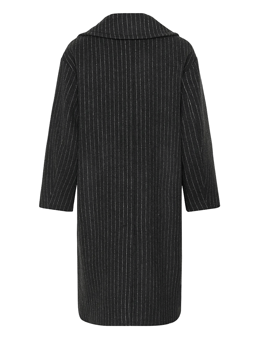 InWear - ZORAHIW DB COAT PINSTRIPED - dark grey melange pinstripe - 2