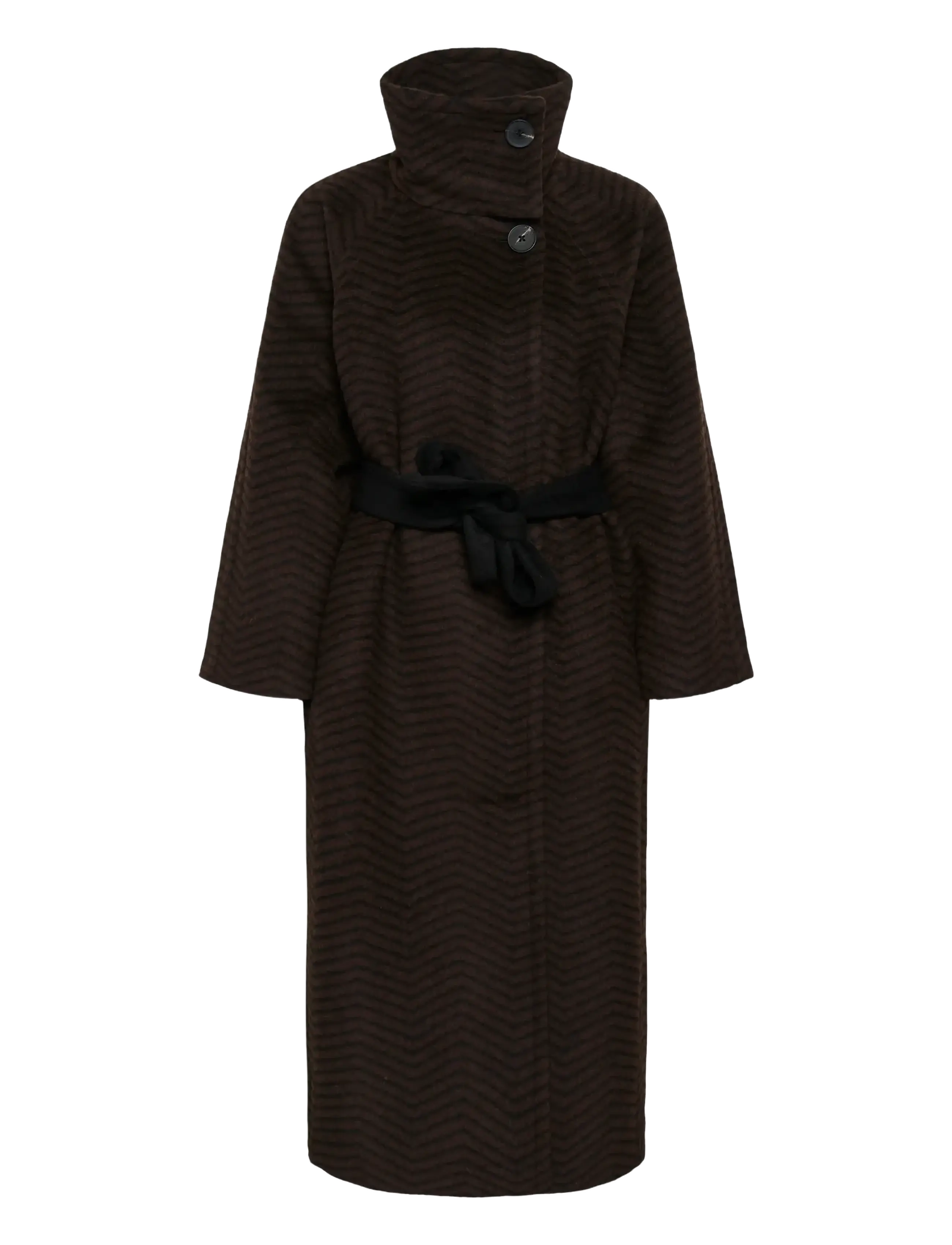 InWear - ZASCHAIW COLLAR COAT - black / brown herringbone - 1