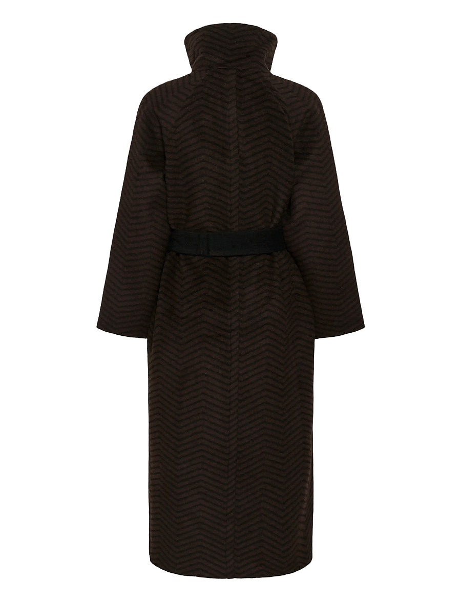 InWear - ZASCHAIW COLLAR COAT - black / brown herringbone - 2