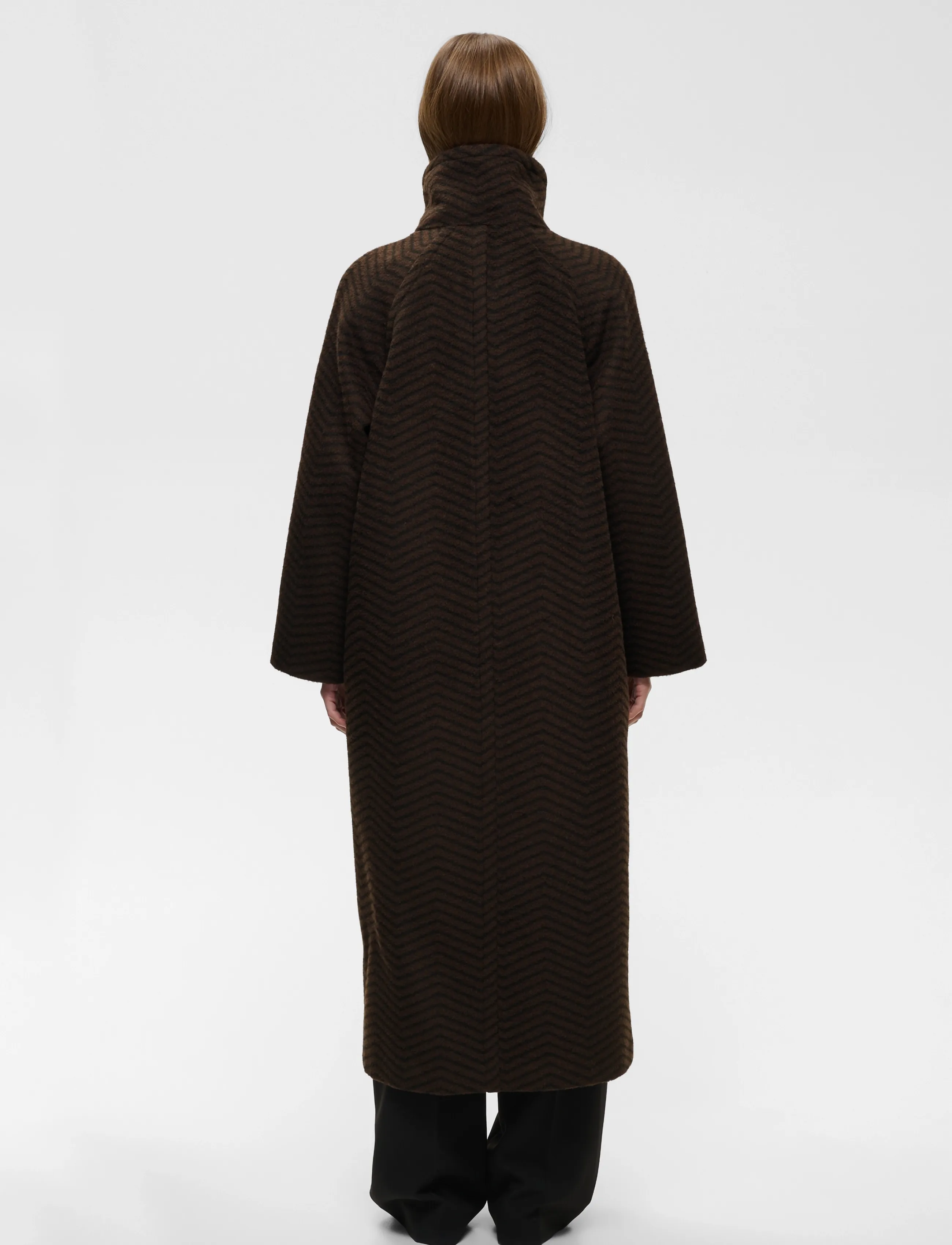 InWear - ZASCHAIW COLLAR COAT - black / brown herringbone - 5