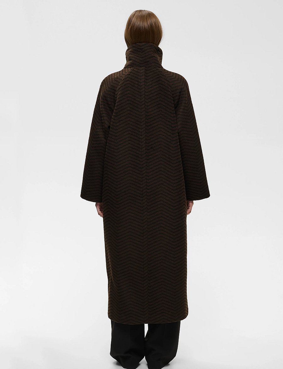 InWear - ZASCHAIW COLLAR COAT - black / brown herringbone - 5