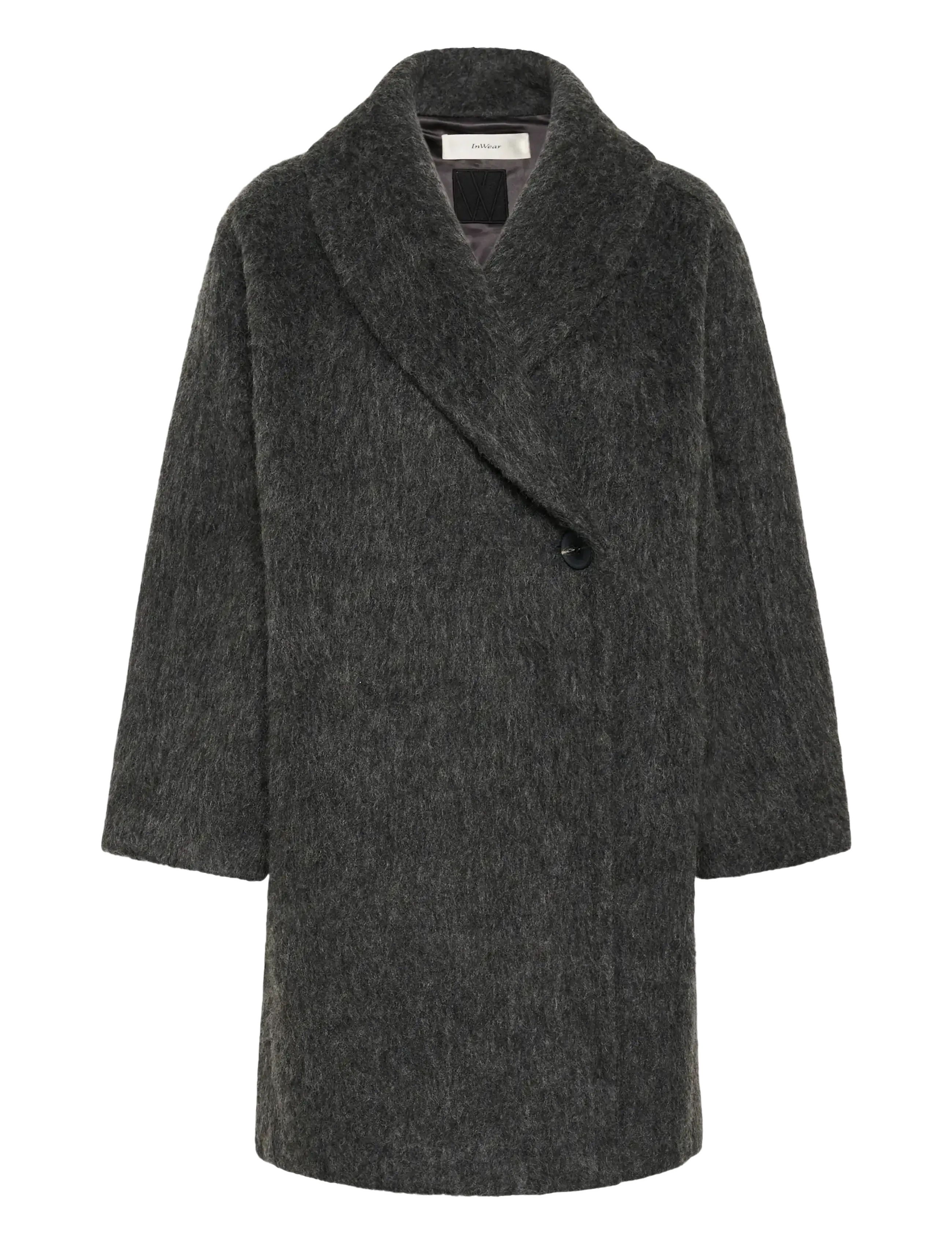 InWear - ZUZIEIW COCOON COAT - talvejoped - dark grey melange - 1
