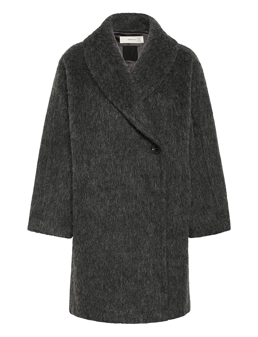 InWear - ZUZIEIW COCOON COAT - talvejoped - dark grey melange - 1