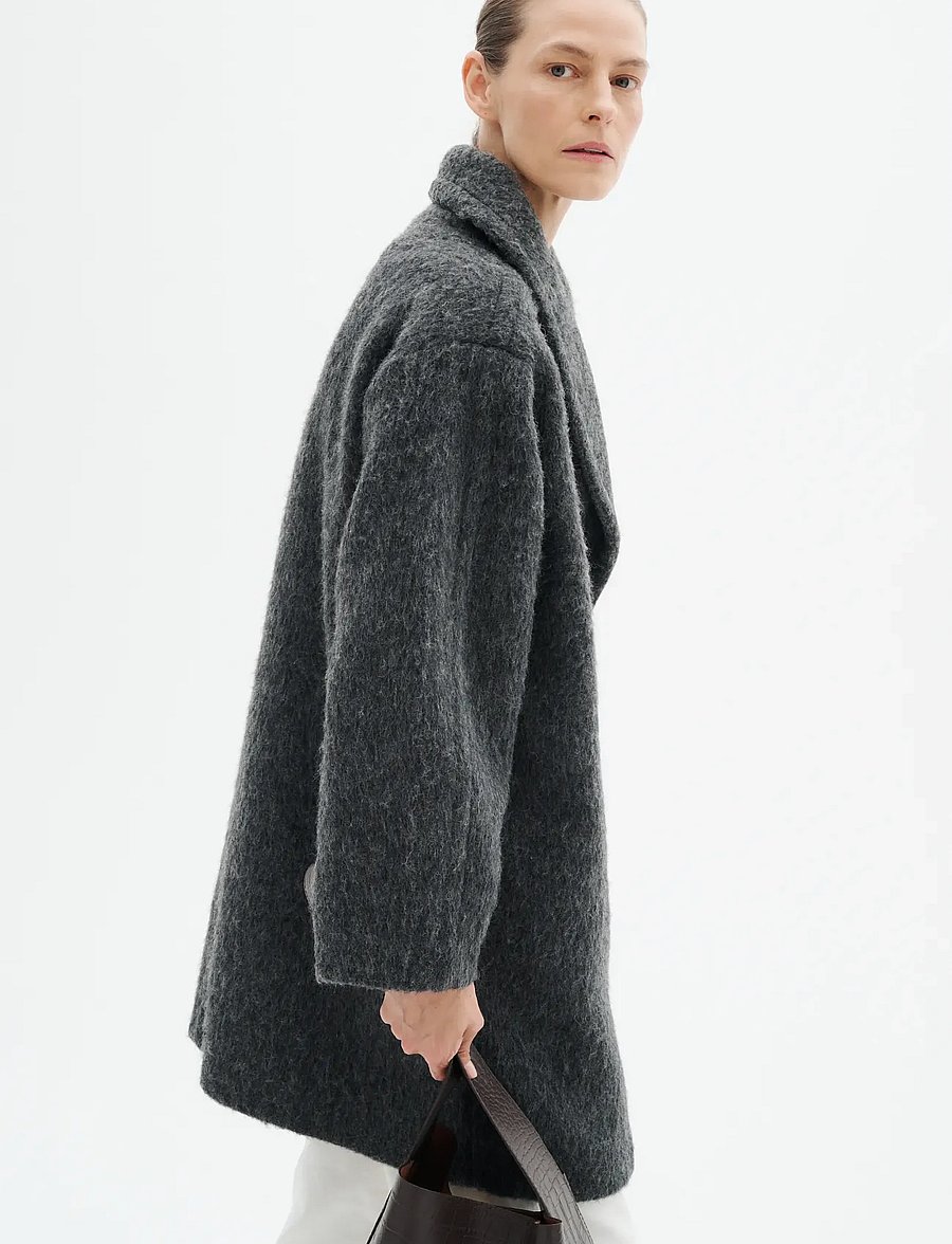InWear - ZUZIEIW COCOON COAT - talvejoped - dark grey melange - 3