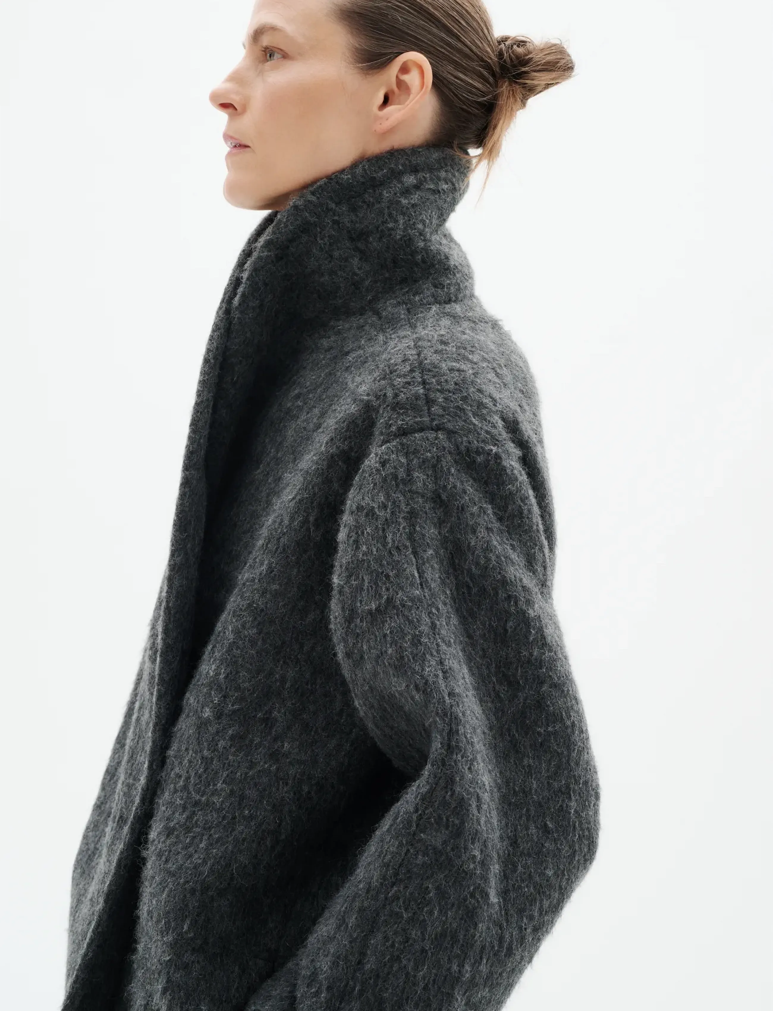 InWear - ZUZIEIW COCOON COAT - talvejoped - dark grey melange - 4