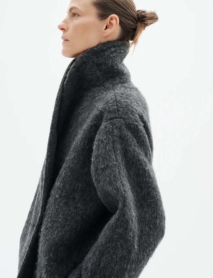InWear - ZUZIEIW COCOON COAT - talvejoped - dark grey melange - 4