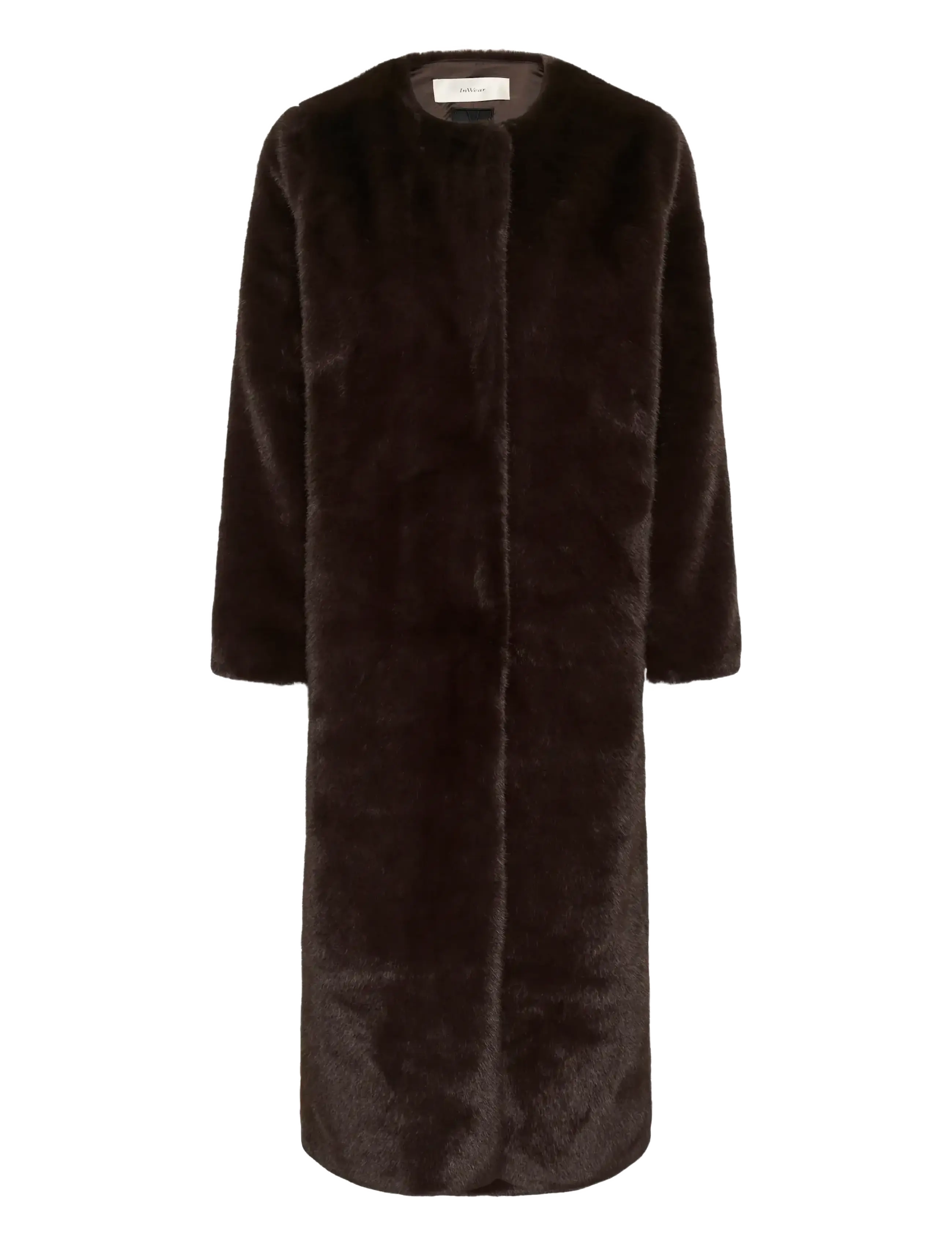 InWear ZABELLEIW LONG COAT - Modetrender - CHOCOLATE BROWN / brown