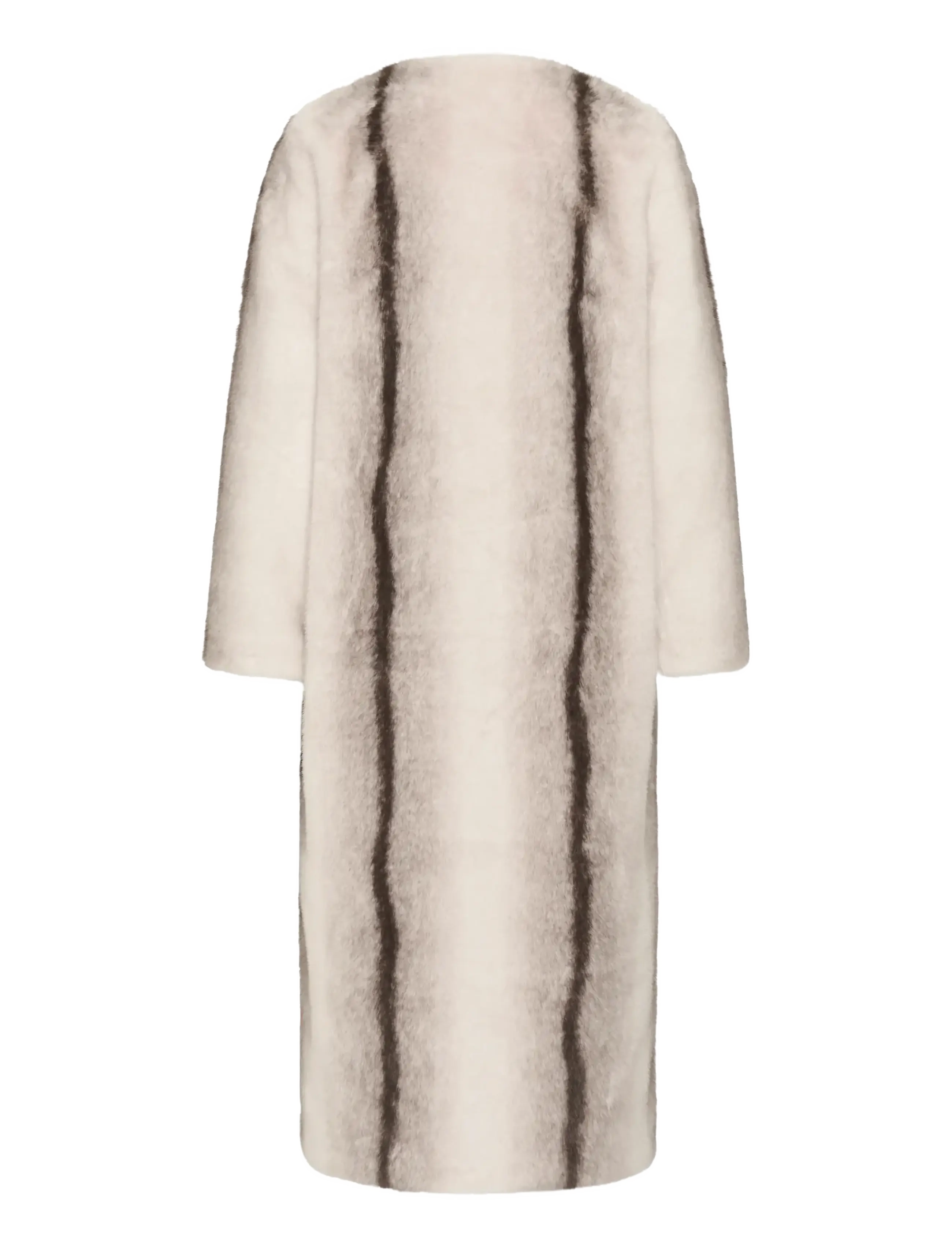 InWear - ZABELLEIW LONG COAT - faux fur jakker - faux fur stripe - 2
