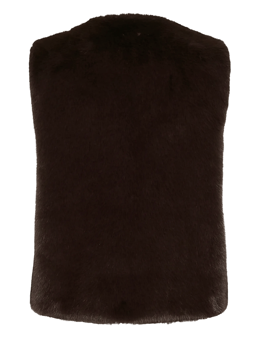 InWear - ZABELLEIW WAISTCOAT - fleece- och teddyvästar - chocolate brown - 2